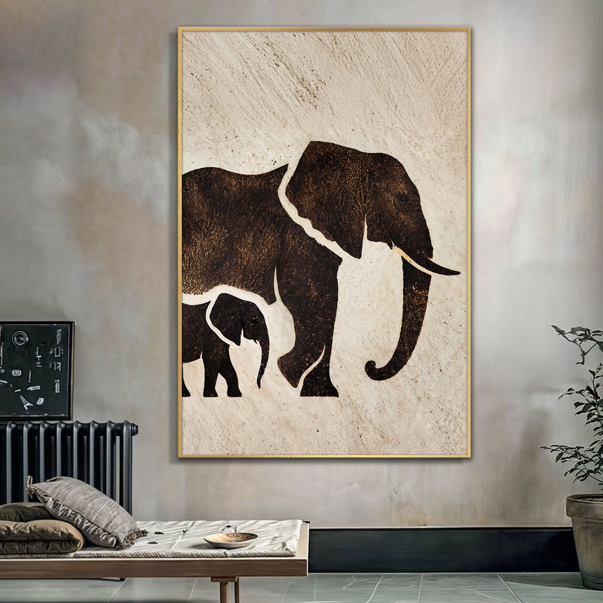 Elephant Heritage Wall Art on sale at MyriadMart