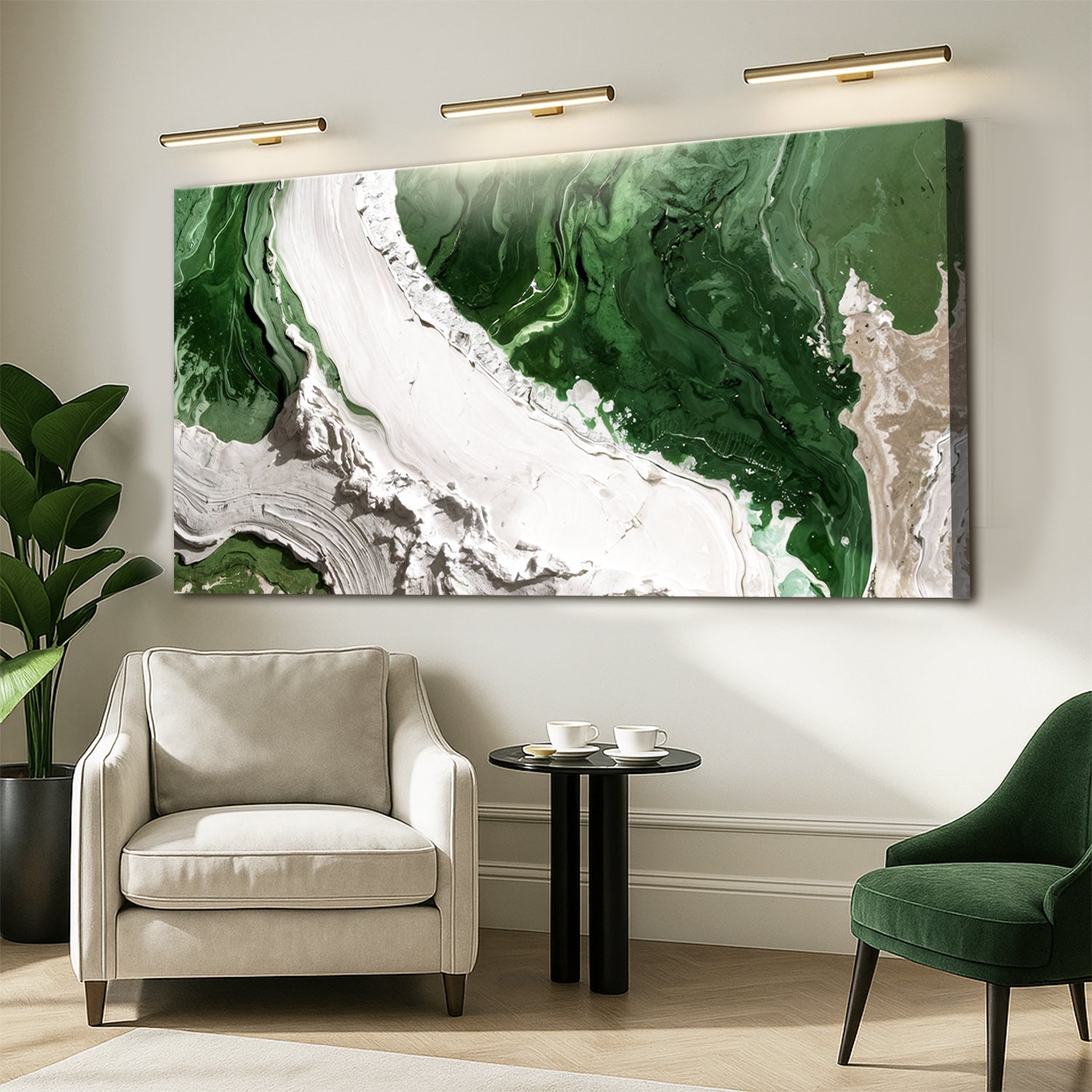 Green Rivers Abstract Wall Art IV on sale at MyriadMart
