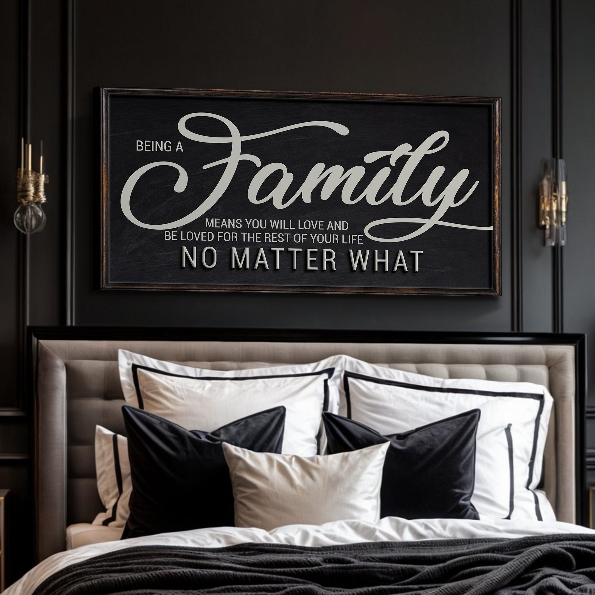 Being A Family Means Family Sign on sale at MyriadMart