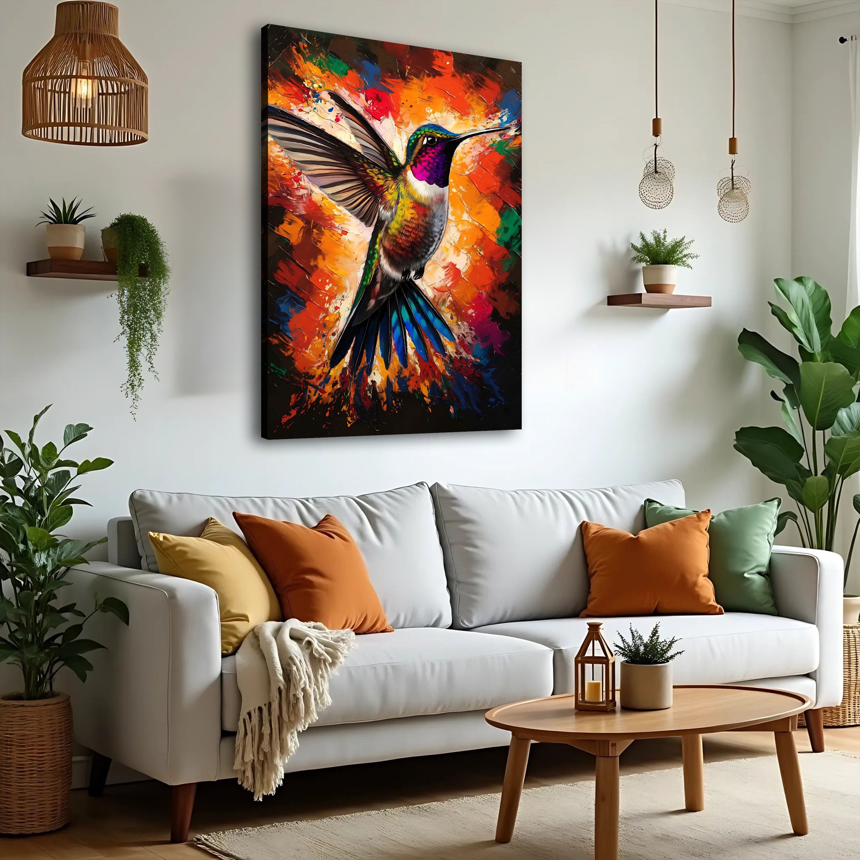 Humming Bird Abstract Wall Art on sale at MyriadMart