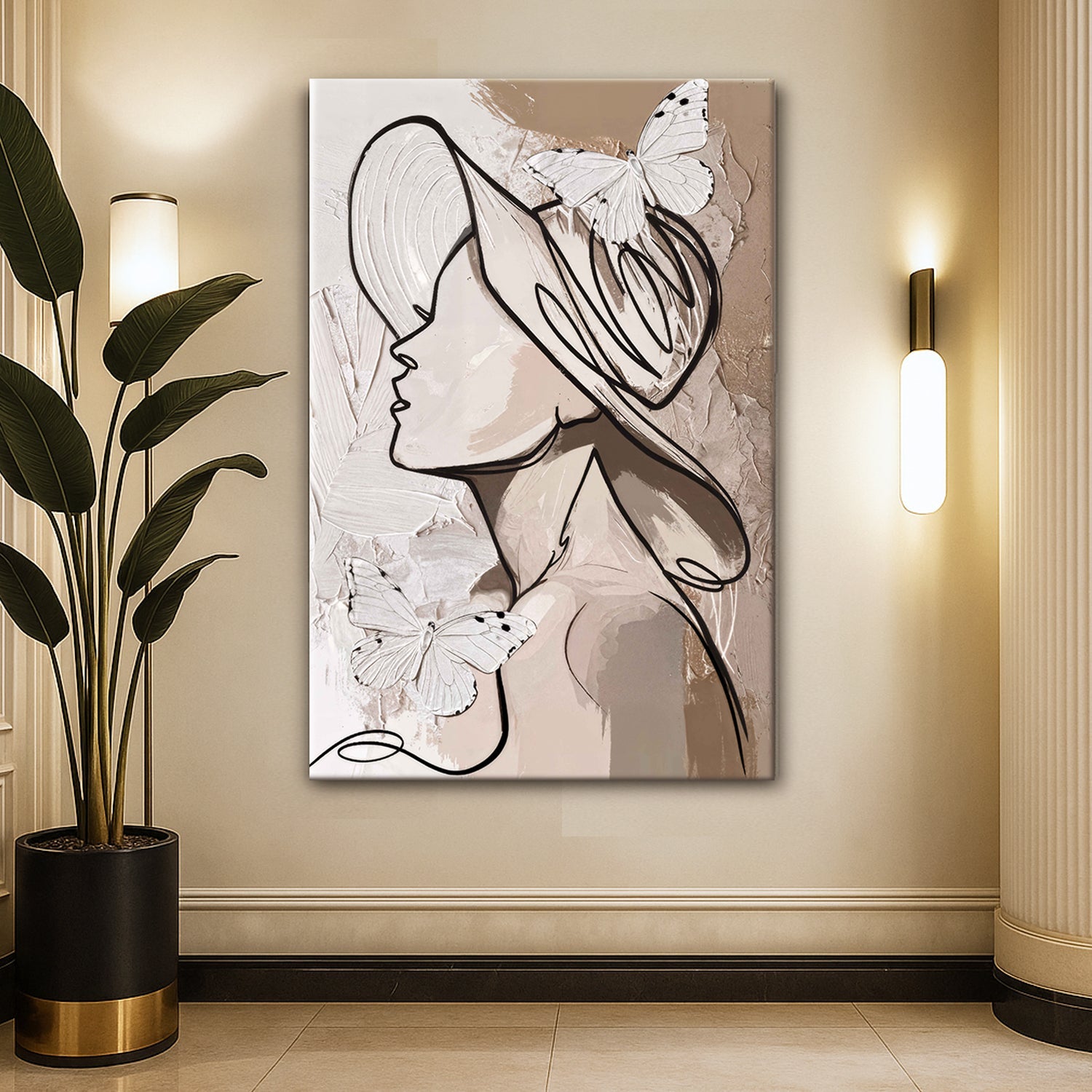 Minimalist Woman Line Wall Art II on sale at MyriadMart