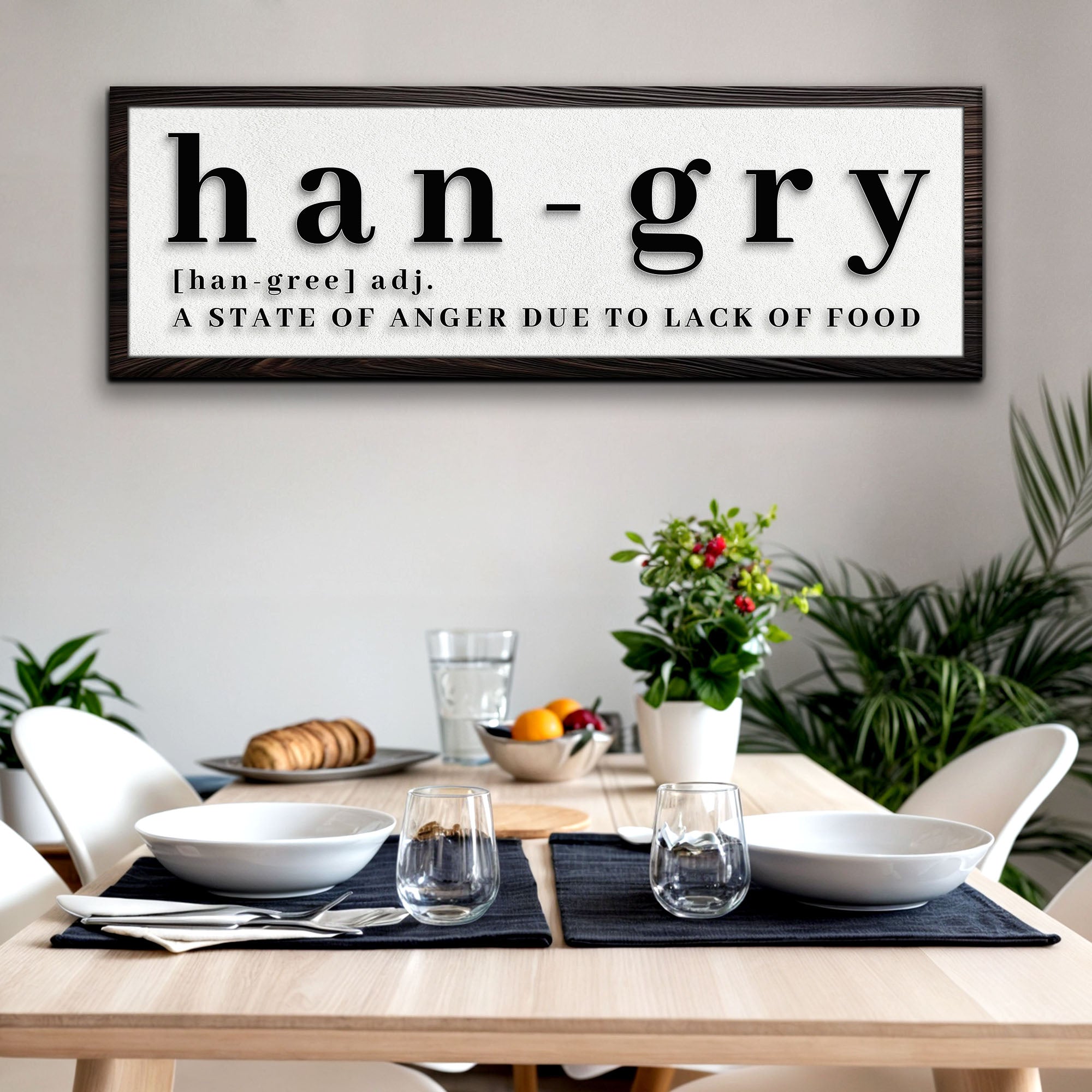Hangry Kitchen Sign on sale at MyriadMart