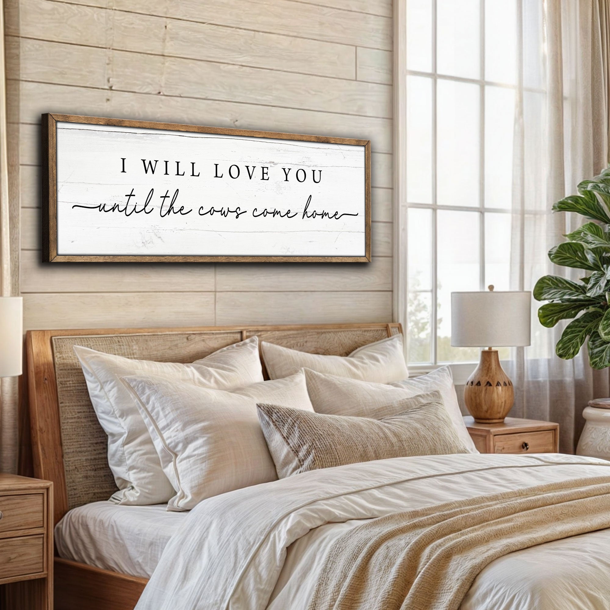 I Will Love You Until The Cows Come Home Cattle Sign on sale at MyriadMart