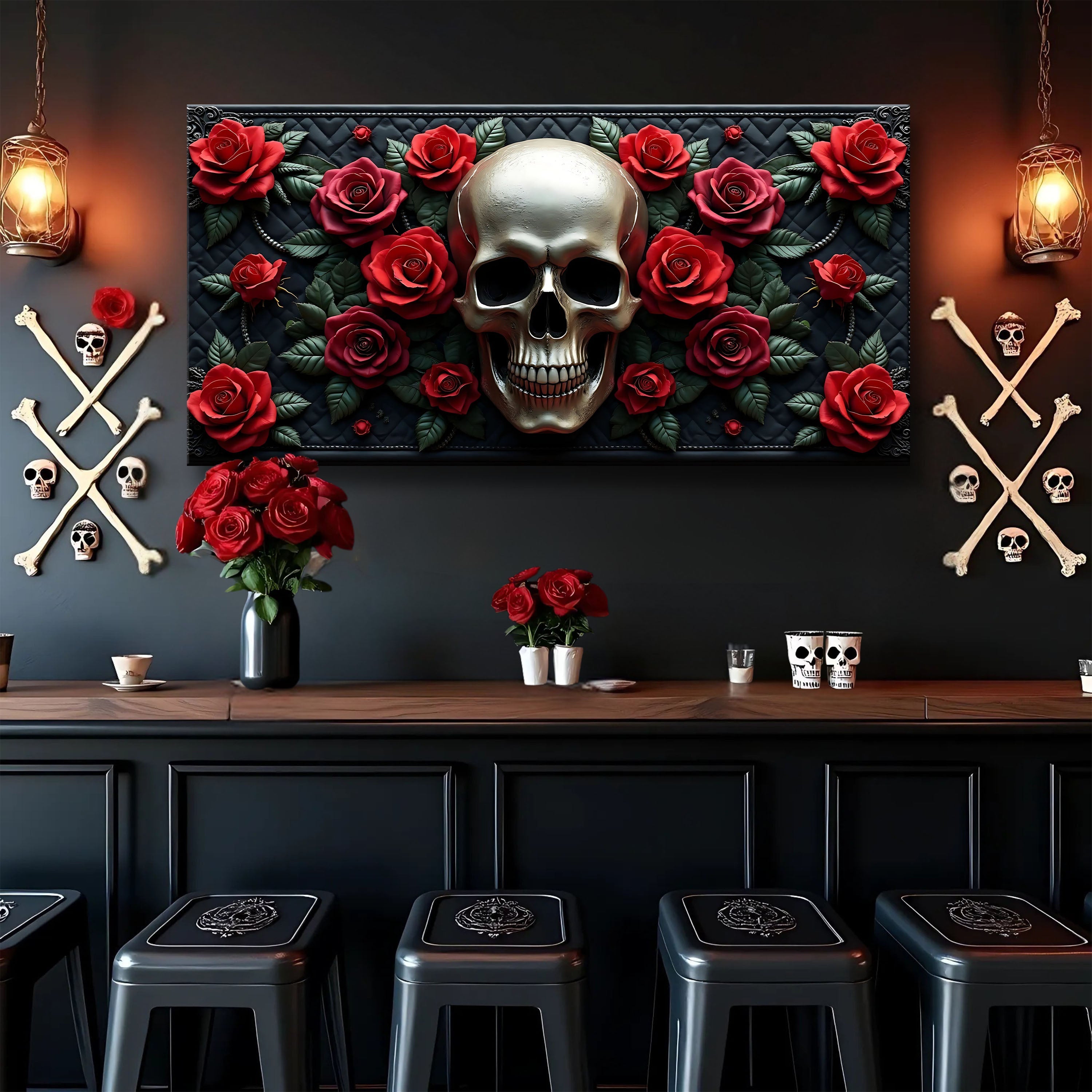 3D Vintage Skull Wall Art V on sale at MyriadMart
