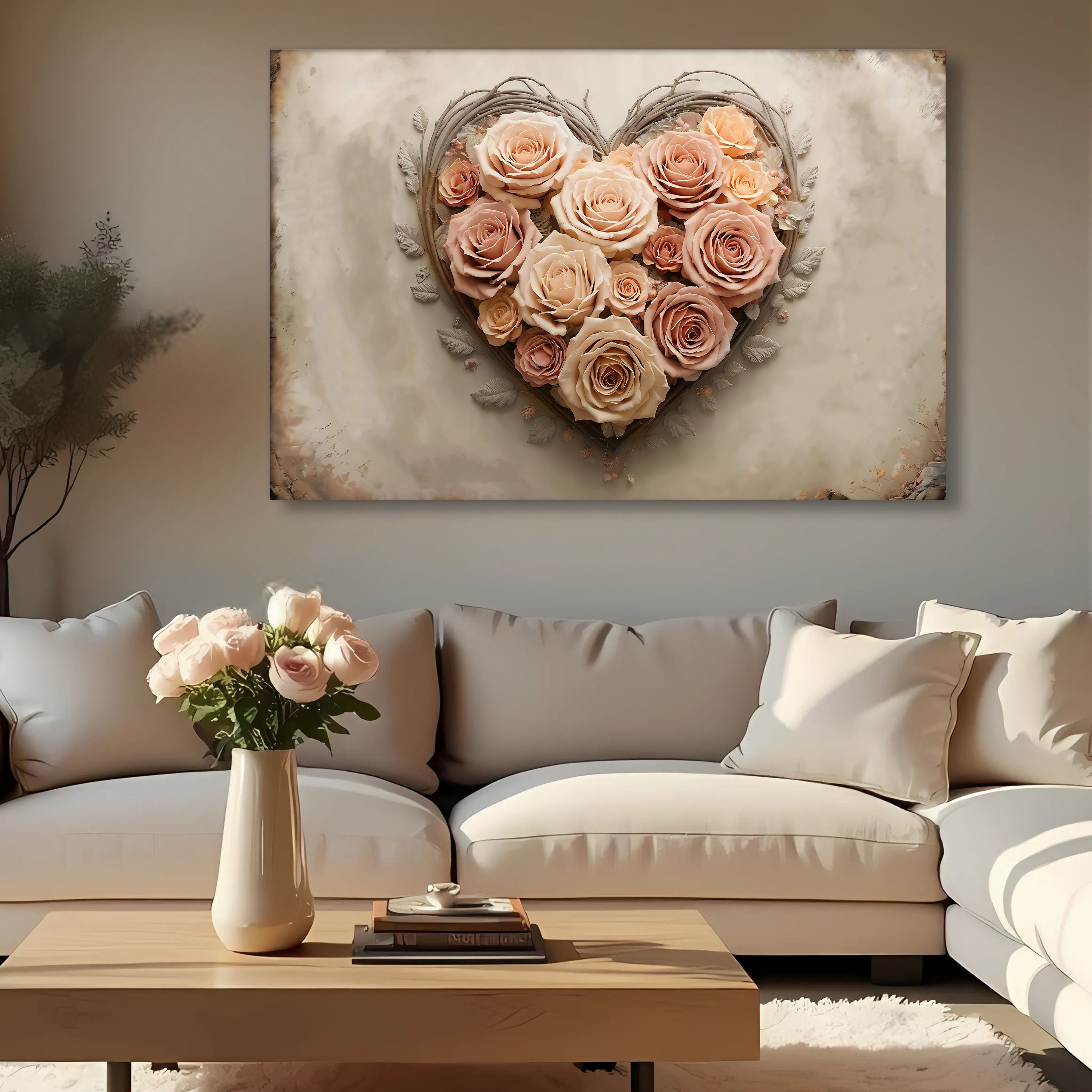 3D Floral Heart Wall Art III on sale at MyriadMart