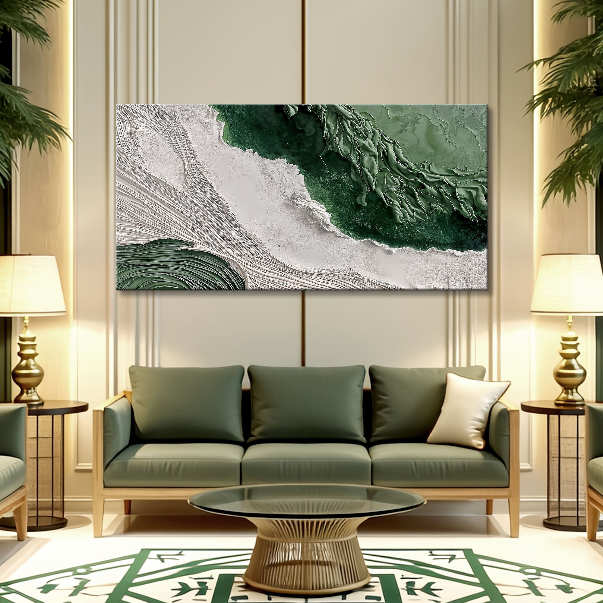 Green Rivers Abstract Wall Art II on sale at MyriadMart