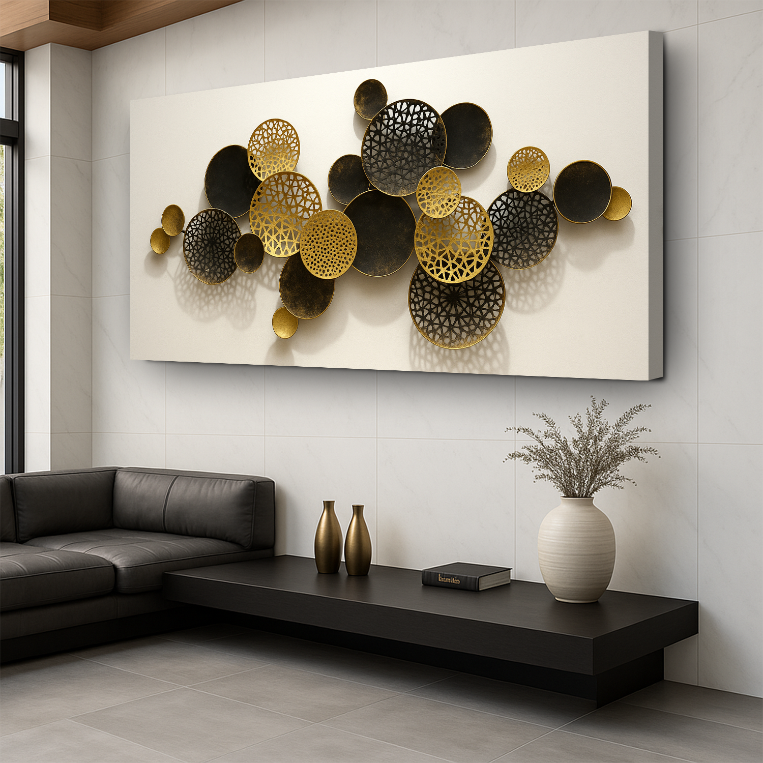 Lotus Leaf Abstract Wall Art V on sale at MyriadMart