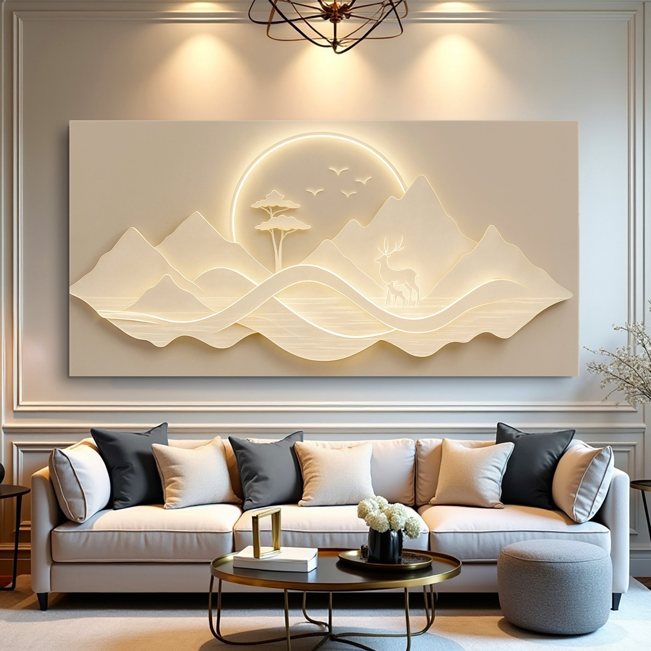 Modern Mountain Landscape Wall Art on sale at MyriadMart