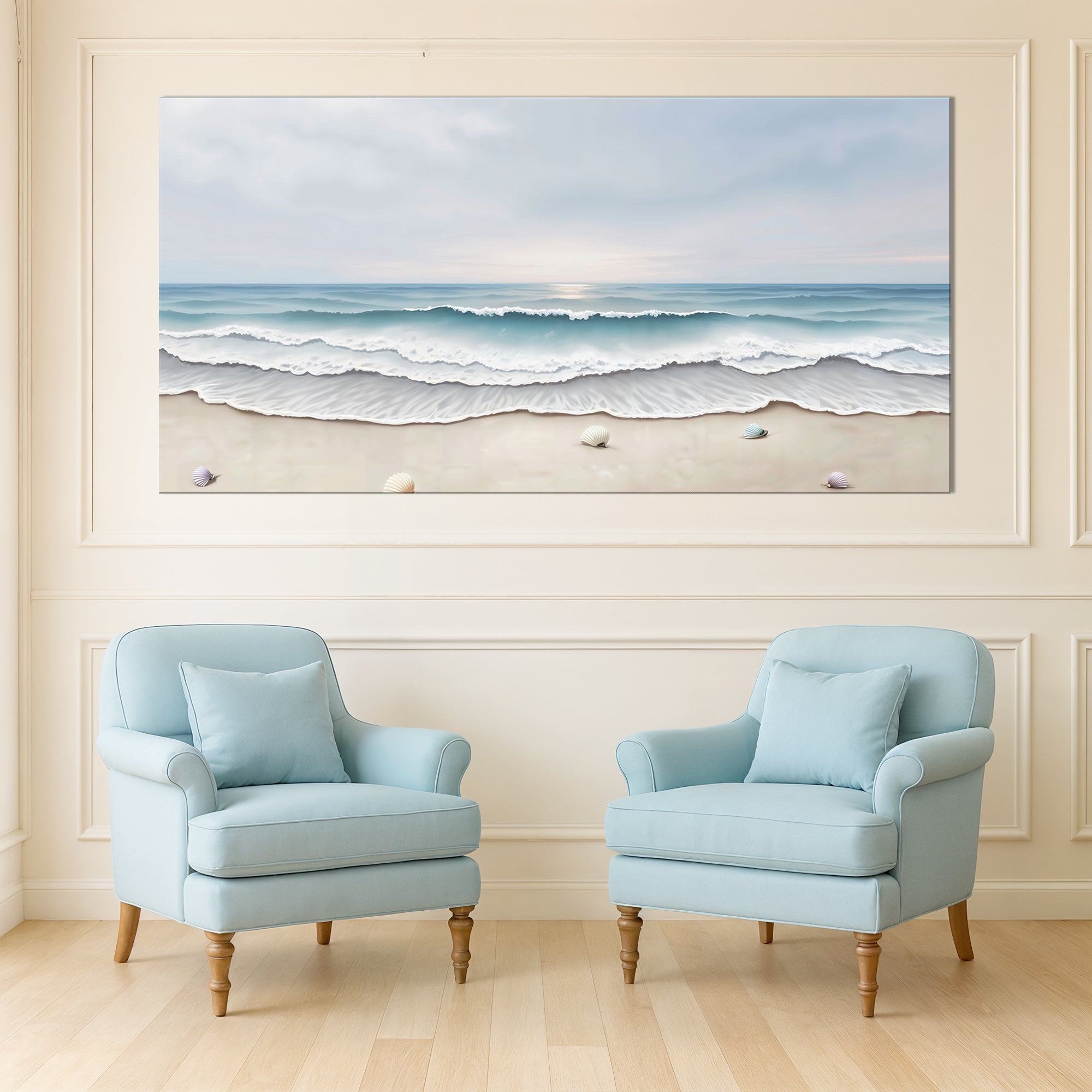 Serene Ocean Wave Coastal Wall Art III on sale at MyriadMart