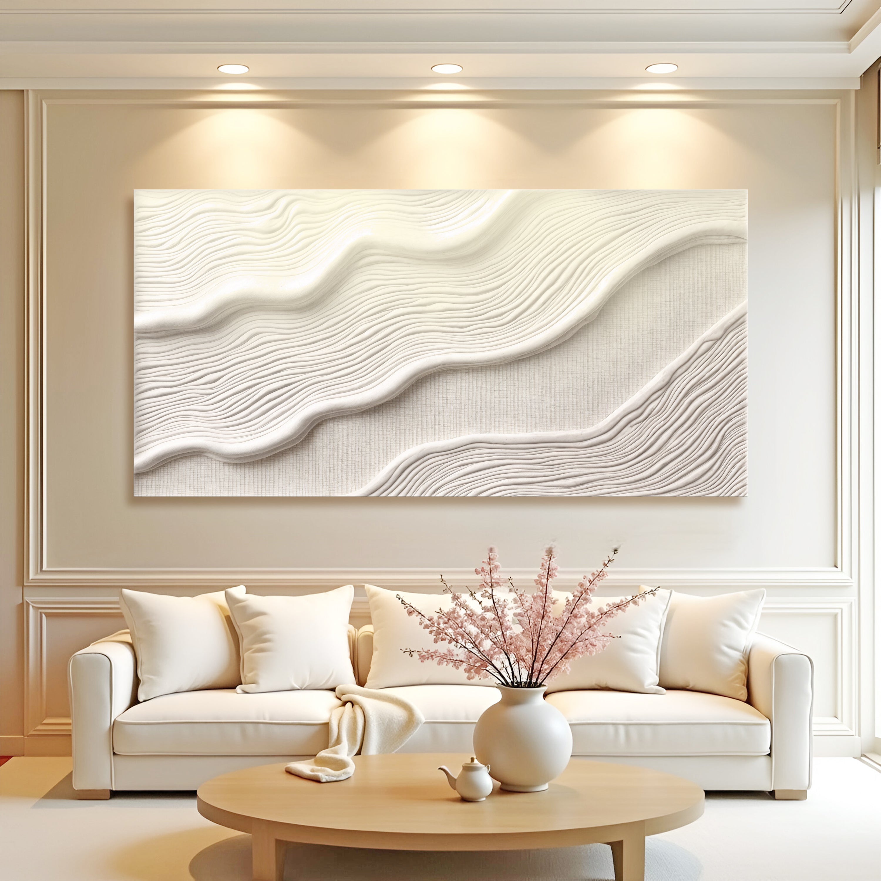 Ivory Impasto Abstract Wall Art II on sale at MyriadMart