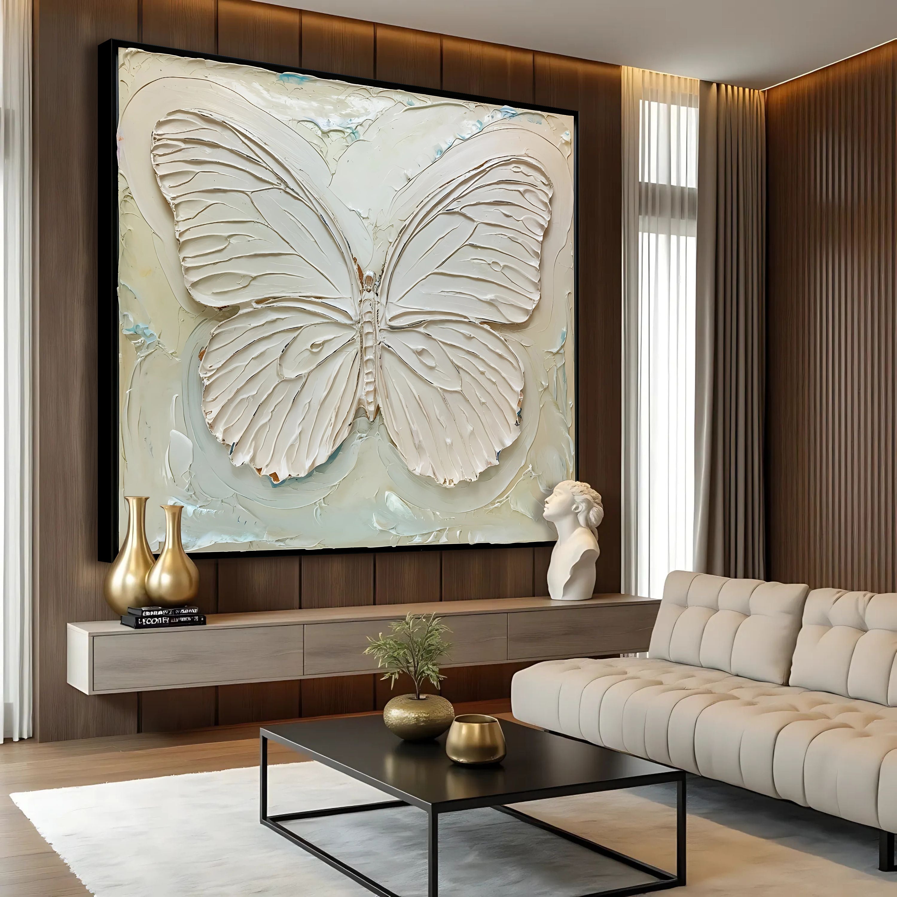 3D White Butterfly Wall Art on sale at MyriadMart