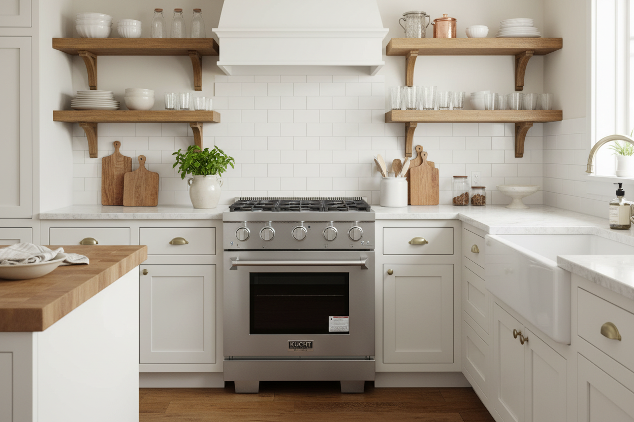 Kucht Professional 24" Gas Range Stainless Steel, True Simmer Burners, KFX2400X-S on sale at MyriadMart