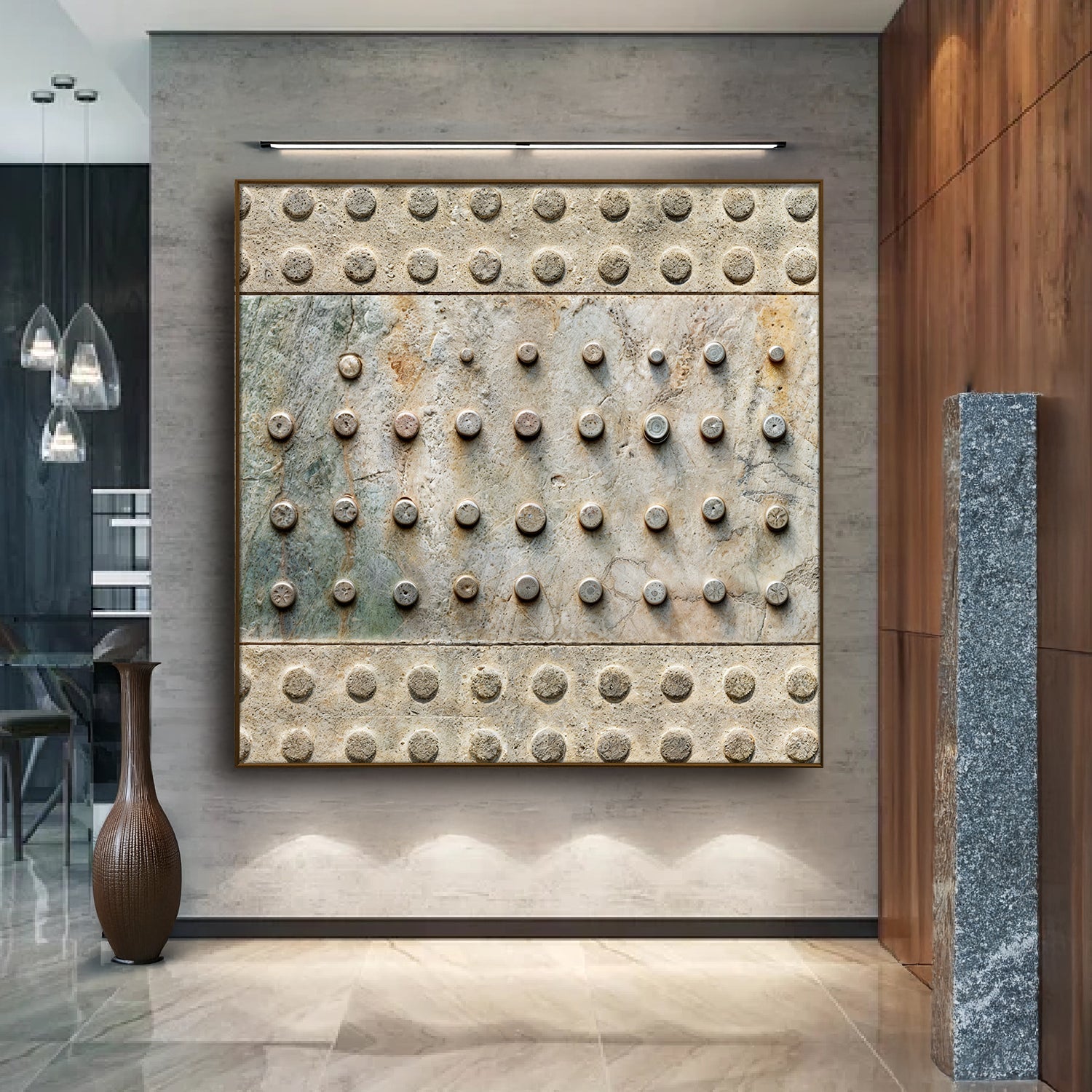 Brown Minimalist Abstract Wall Art on sale at MyriadMart