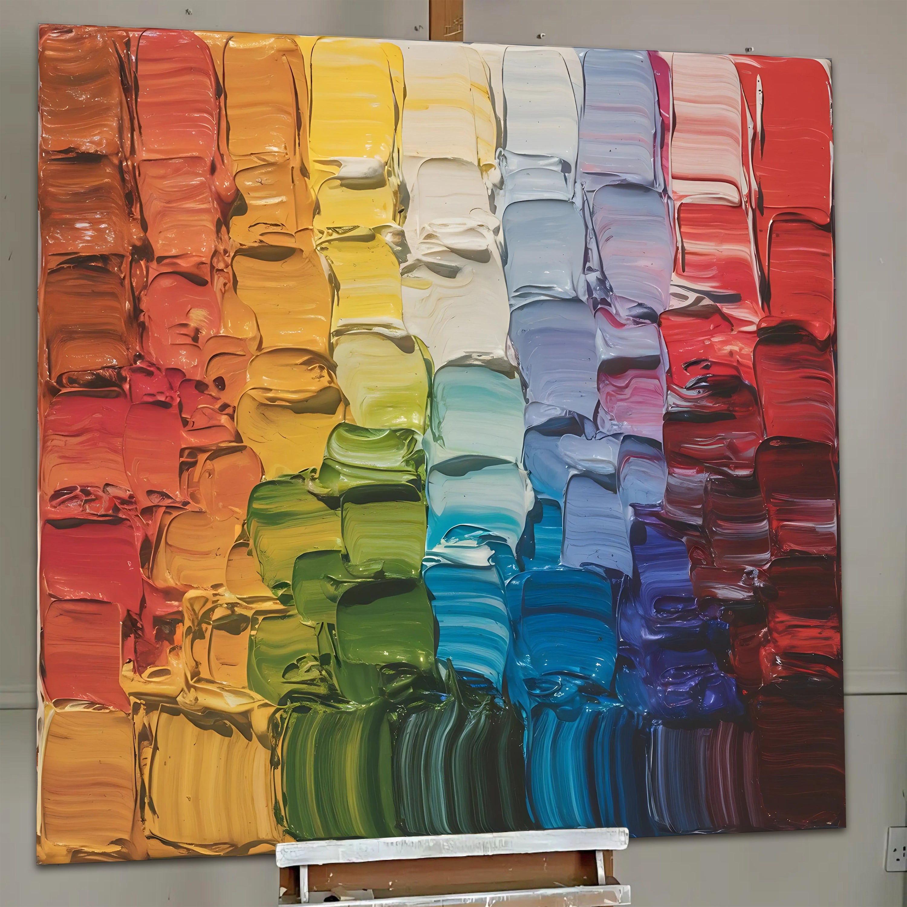Chroma Flow Impasto Wall Art on sale at MyriadMart