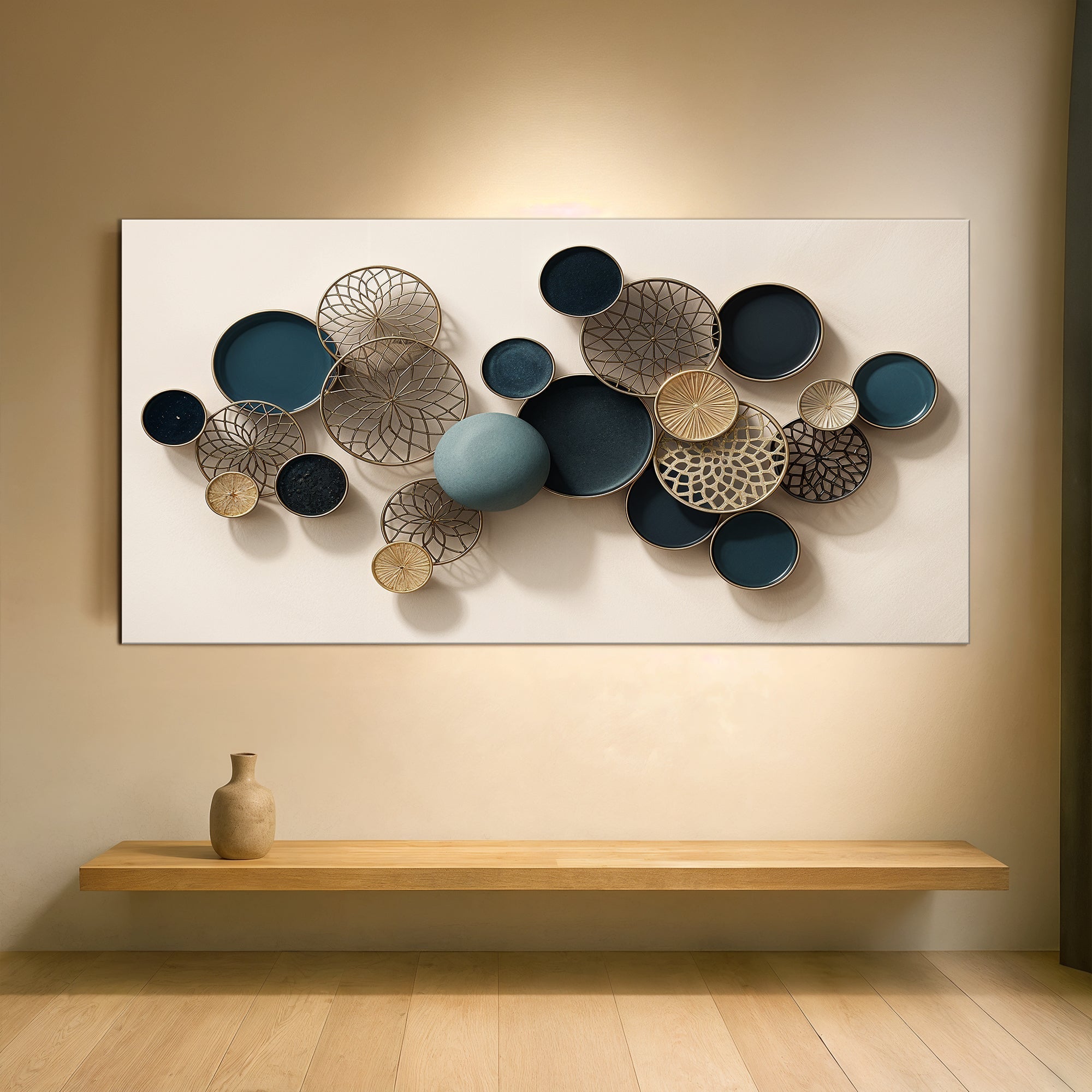 Lotus Leaf Abstract Wall Art on sale at MyriadMart