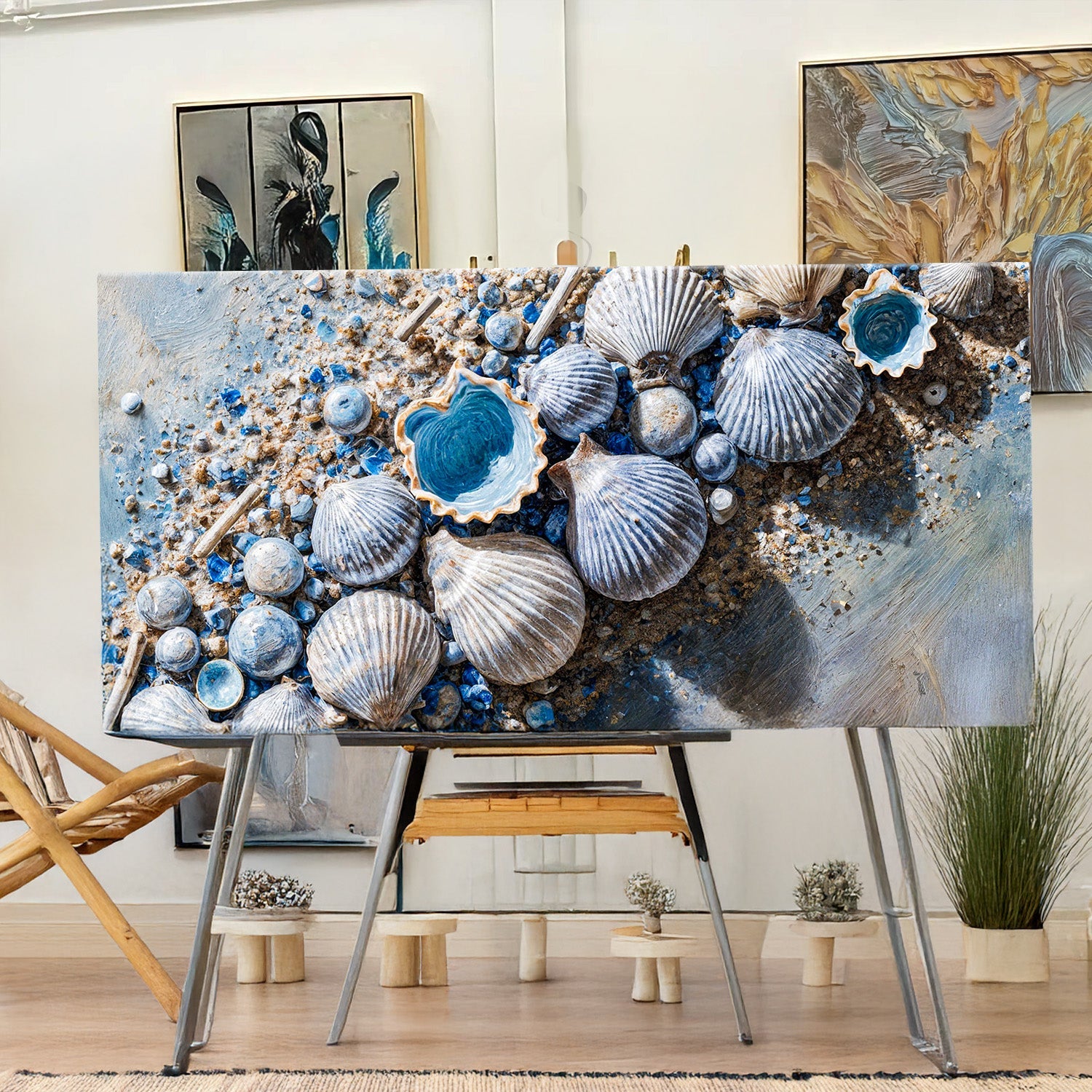 Sea Shells Modern Coastal Wall Art II on sale at MyriadMart