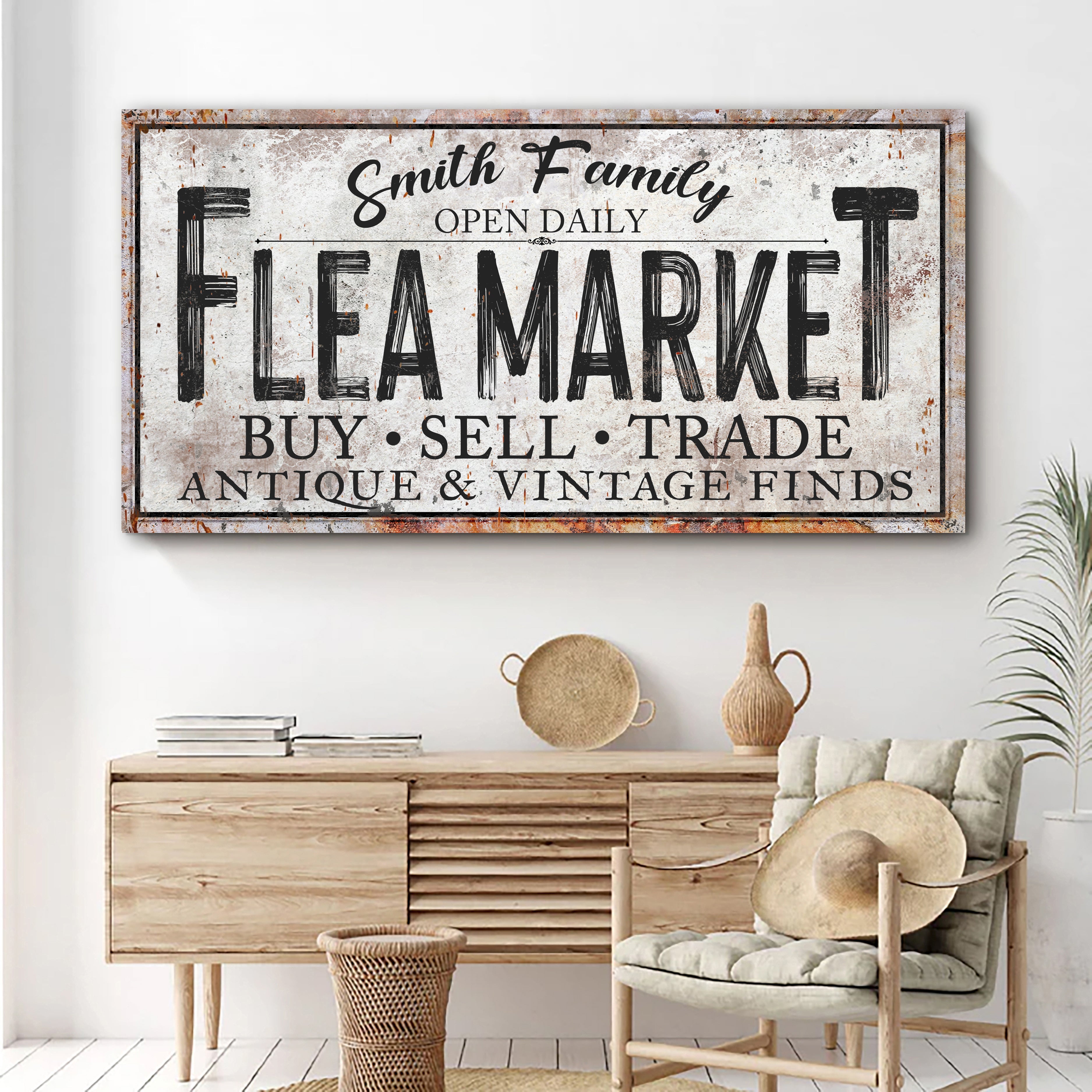Family Flea Market Sign on sale at MyriadMart