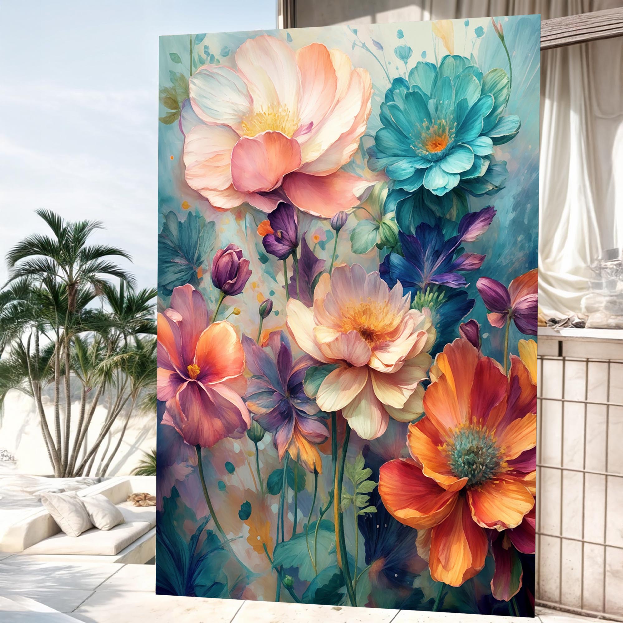 Spring Bouquet Impasto Wall Art on sale at MyriadMart