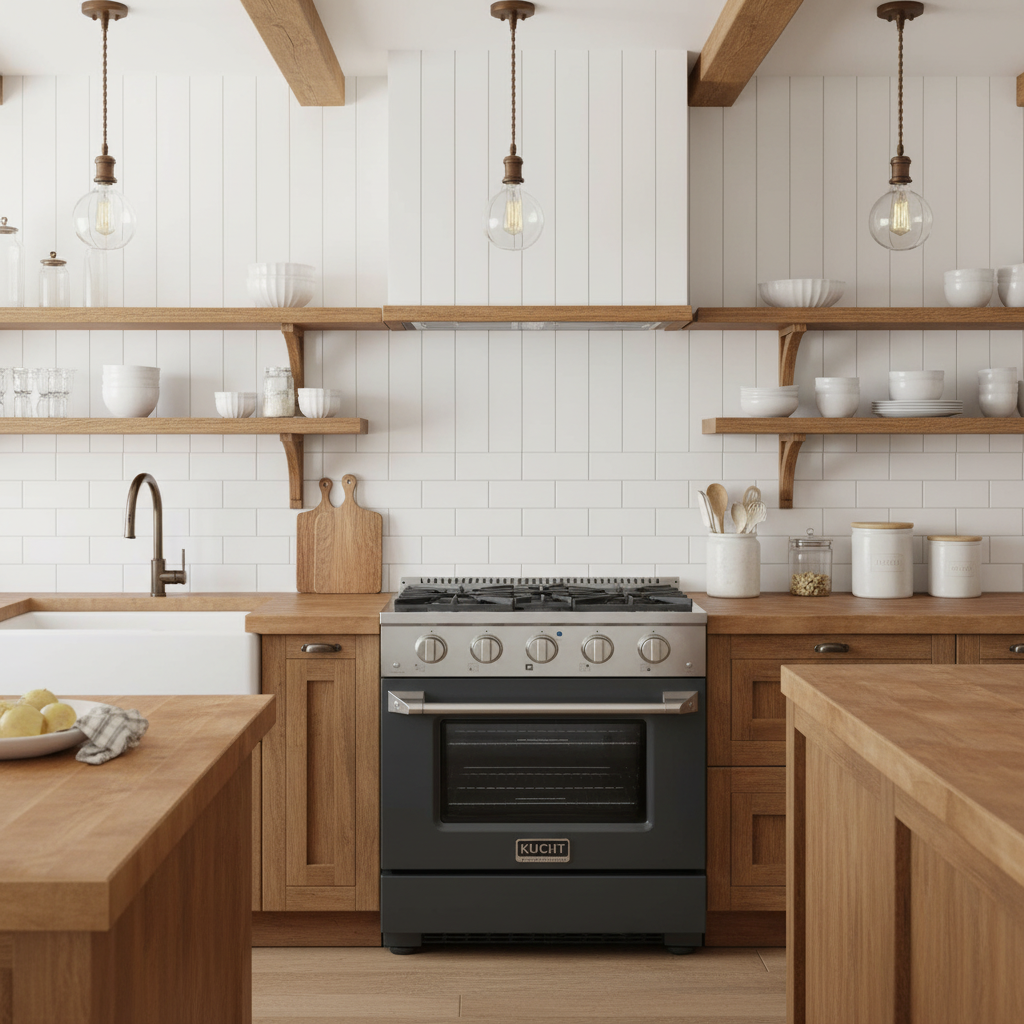 Kucht 30" Propane Range, Stainless Steel, Grey Oven Door, KNG301/LP-GR on sale at MyriadMart