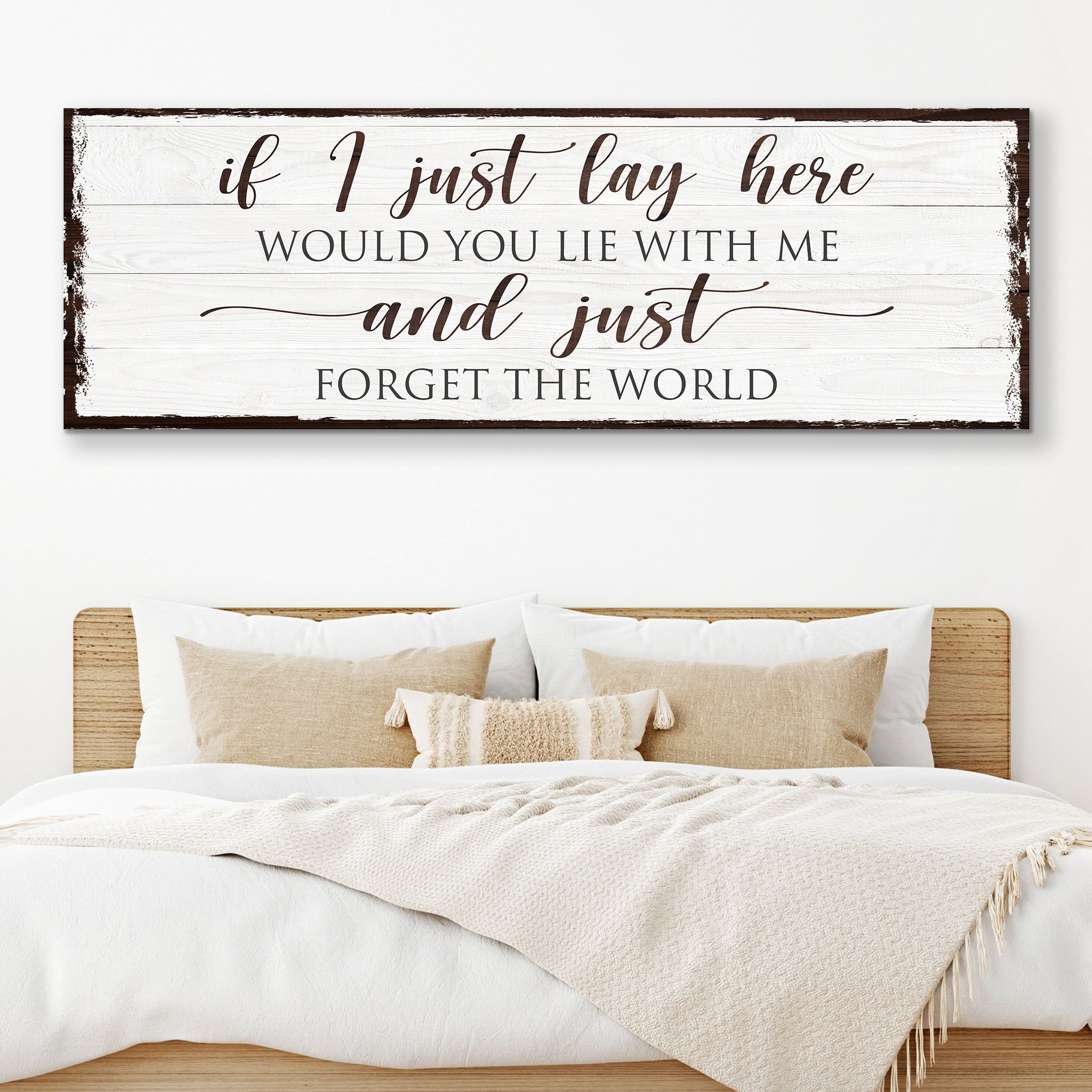 Would You Lie With Me And Just Forget The World Sign on sale at MyriadMart