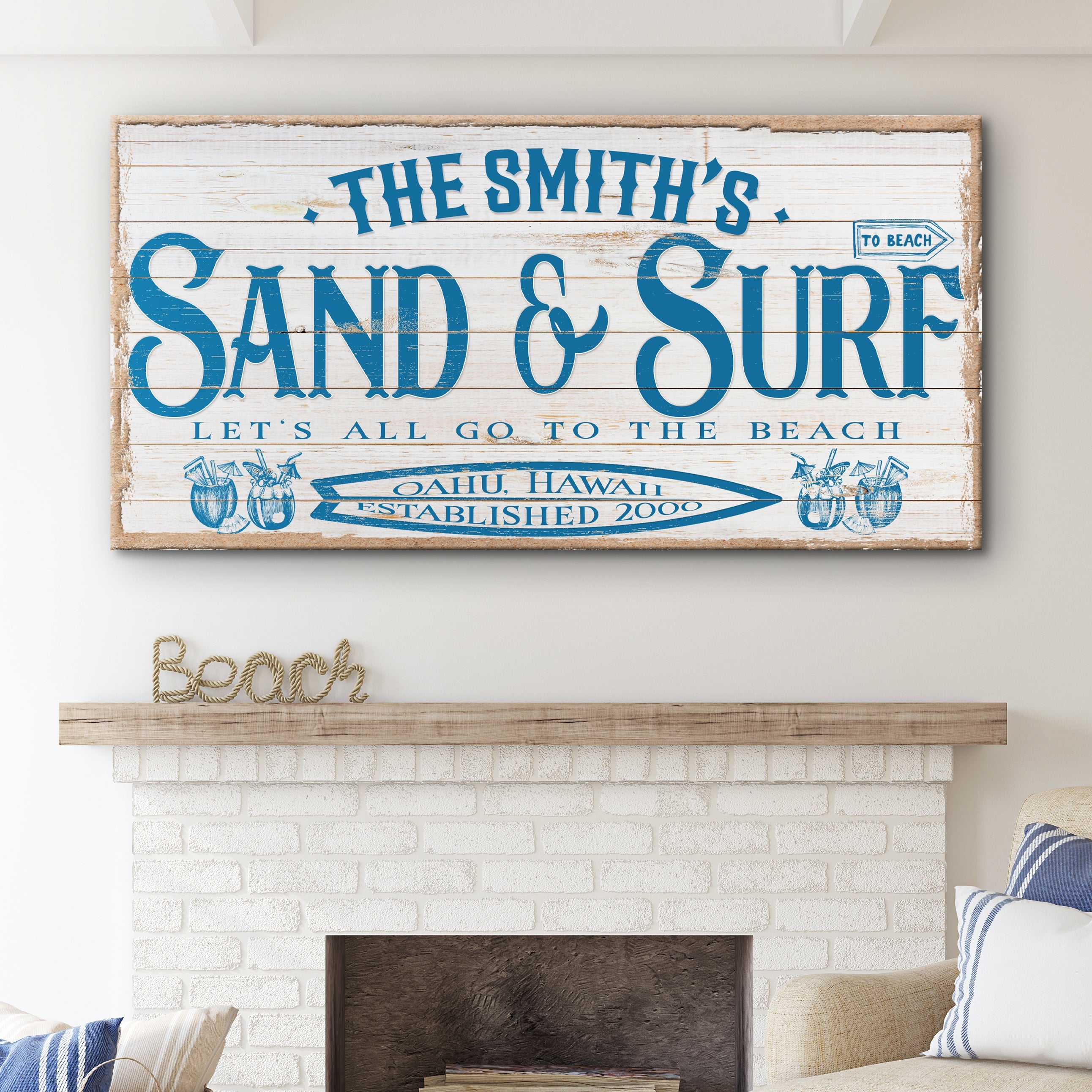 Sand & Surf Sign VIII on sale at MyriadMart