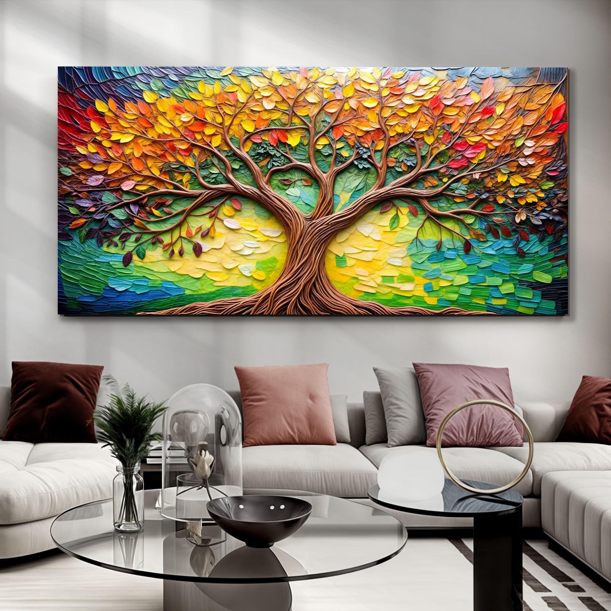 Tree Of Life Impasto Wall Art on sale at MyriadMart