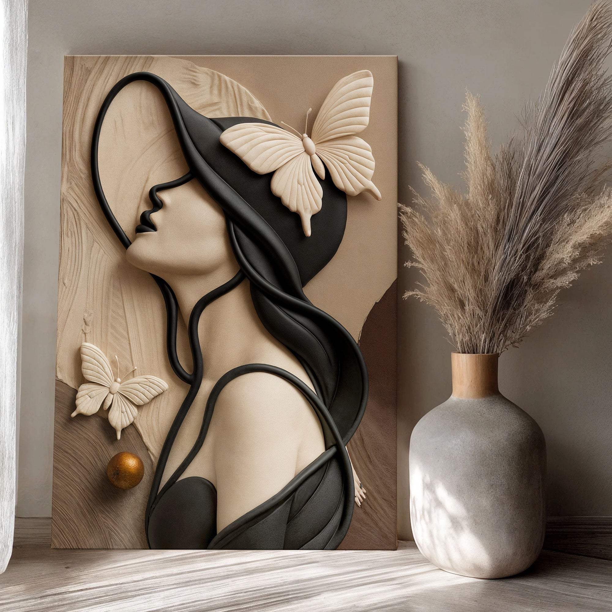 Woman's Delicate Lines Wall Art on sale at MyriadMart