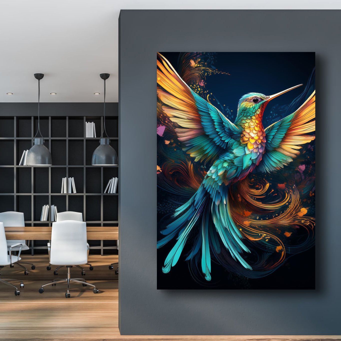 Humming Bird Abstract Wall Art II on sale at MyriadMart