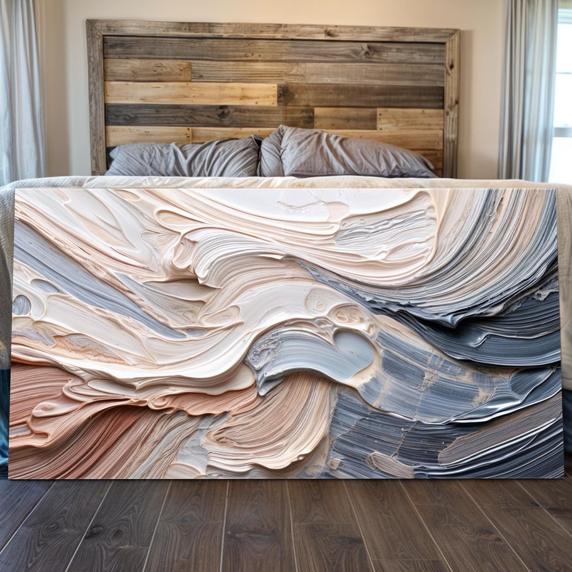 Rough Minimalist Impasto Wall Art on sale at MyriadMart