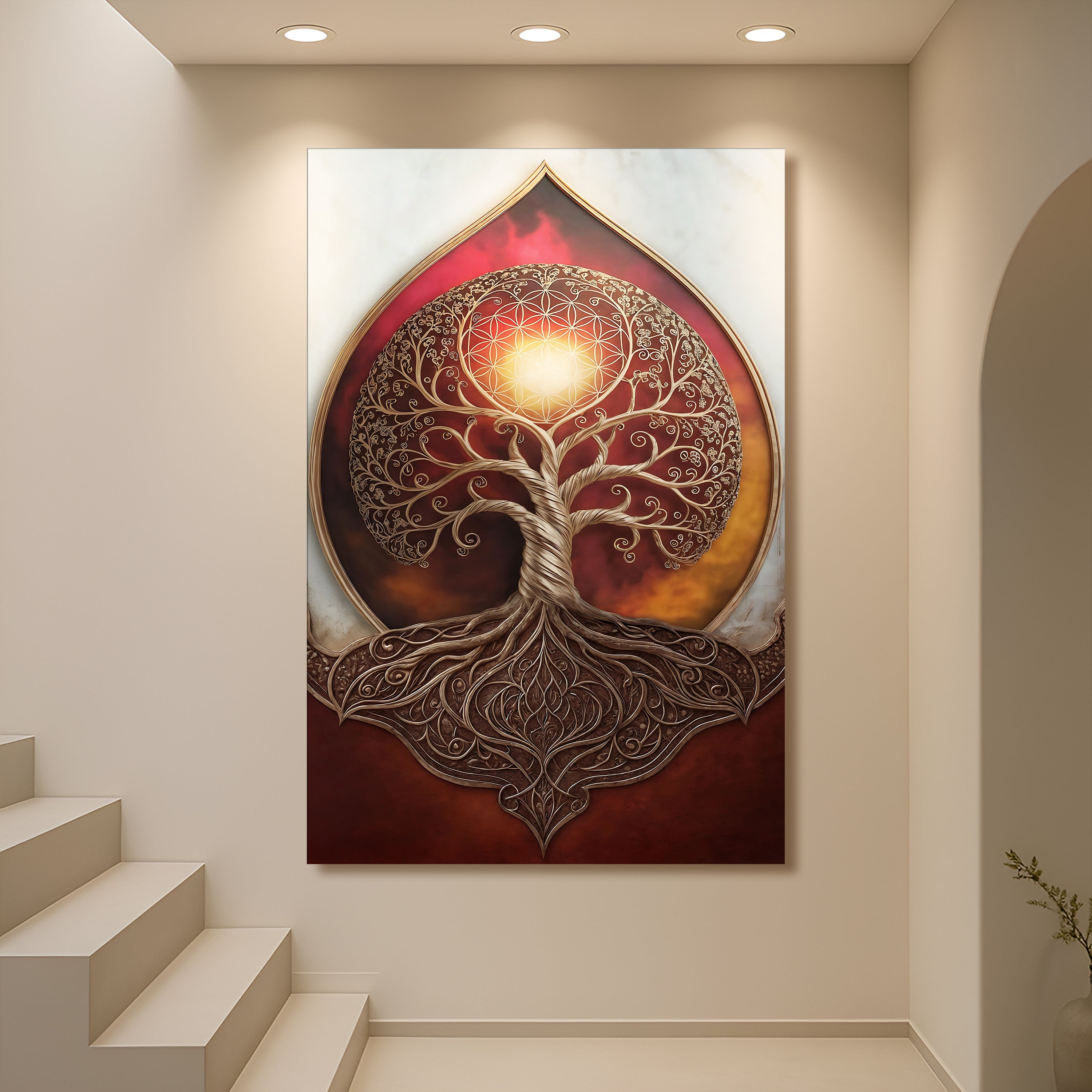 Tree of Life: Sacred Geometry Abstract Wall Art on sale at MyriadMart