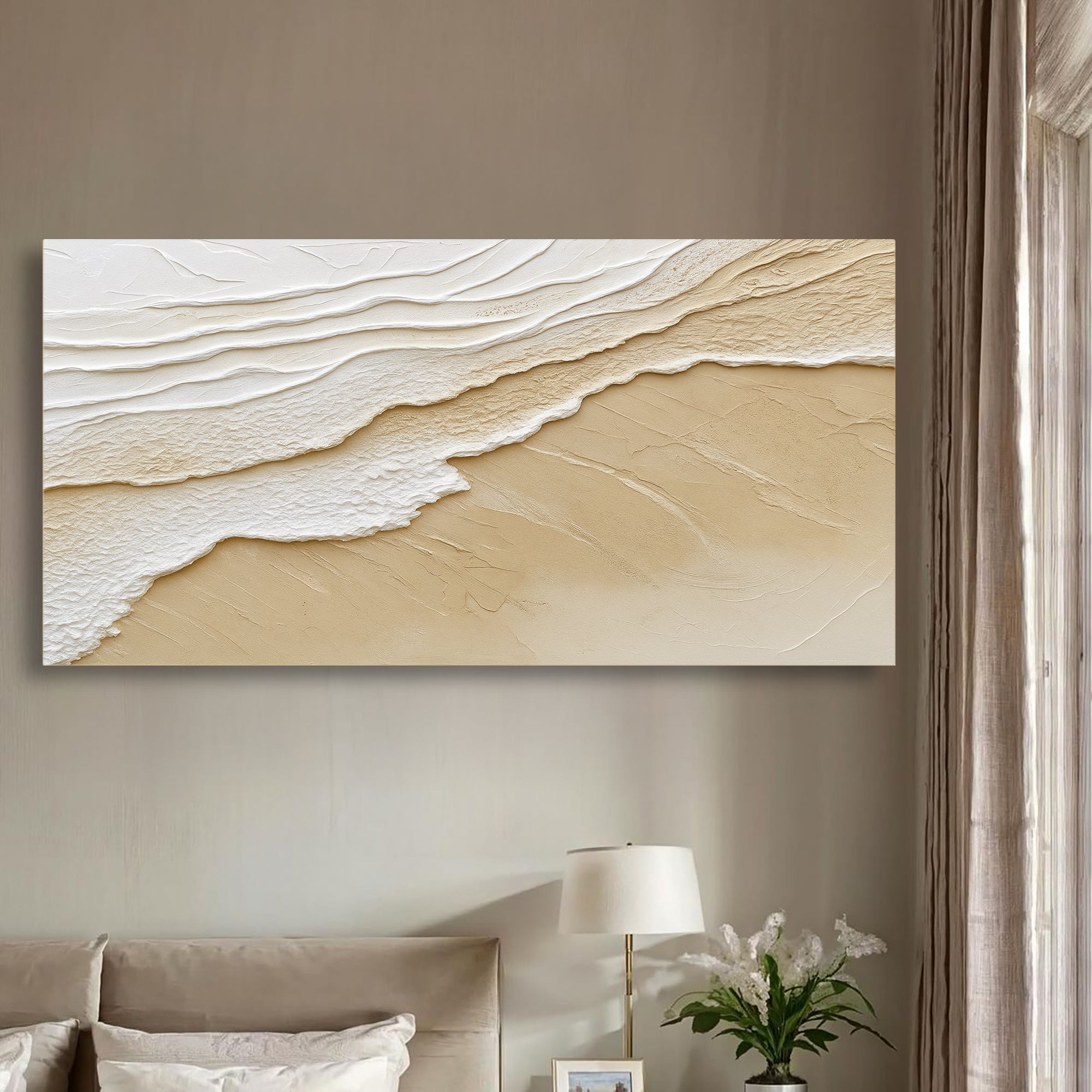 Neutral Ocean Waves Wall Art on sale at MyriadMart
