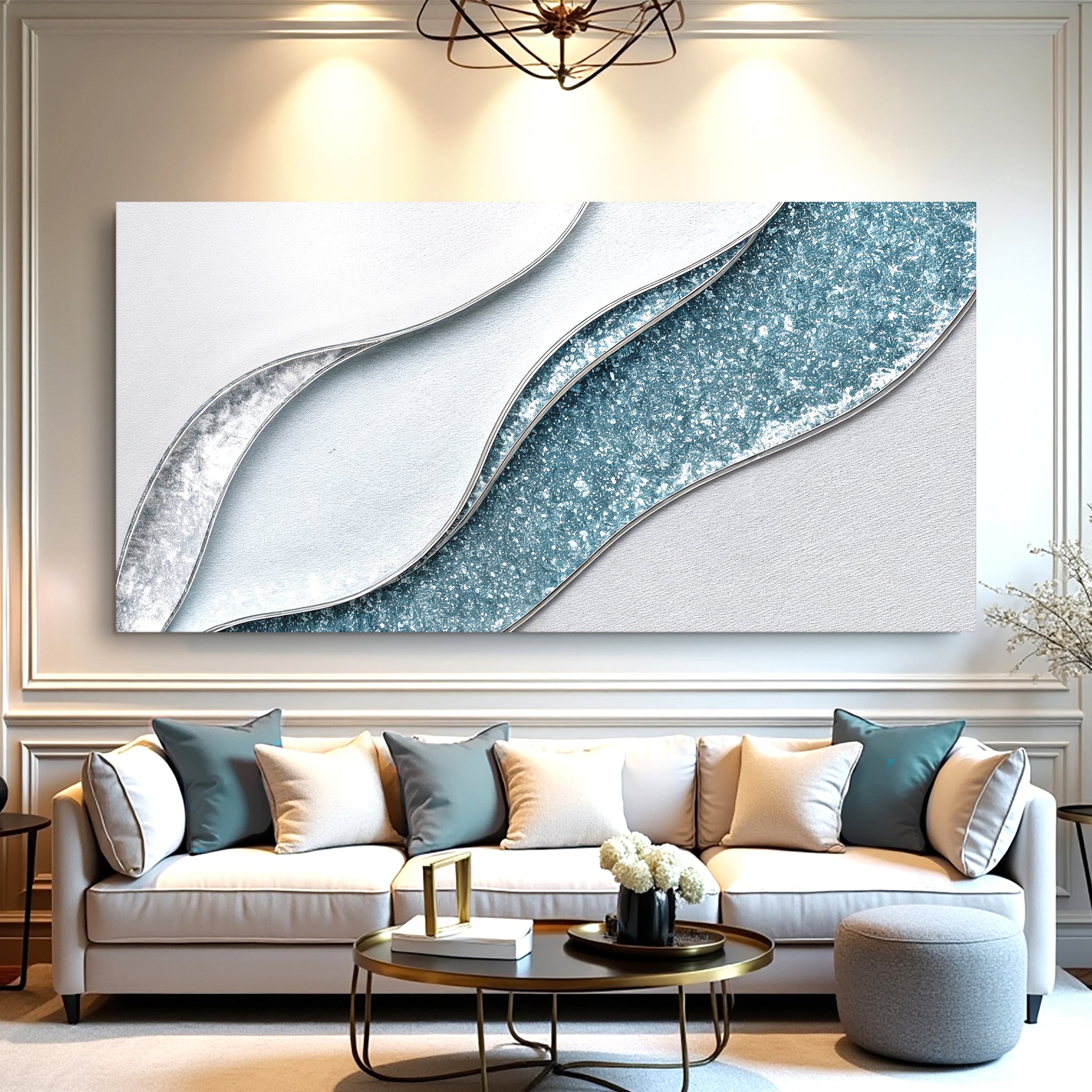 Lighter Waves Wall Art on sale at MyriadMart