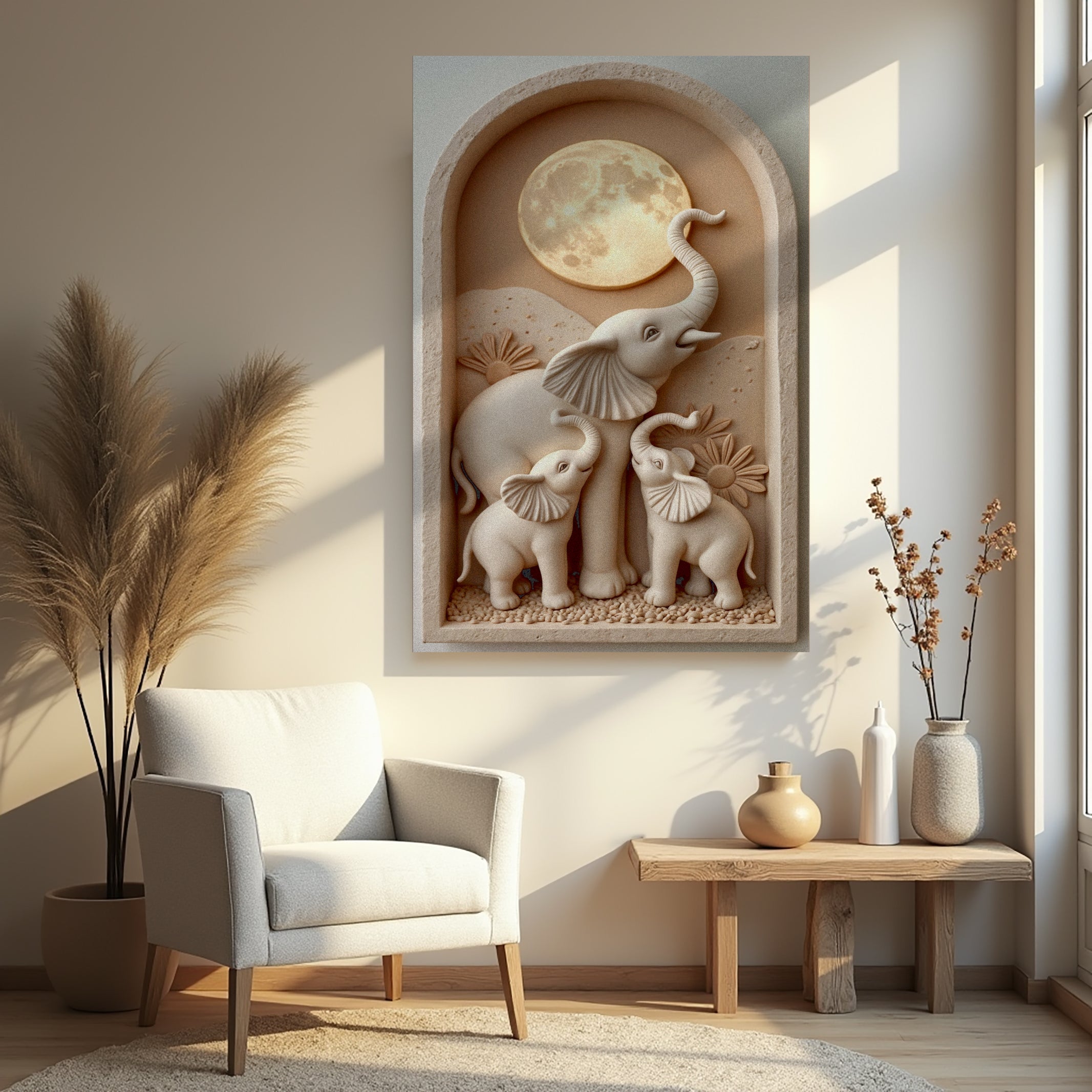 Elephant Harmony Wall Art on sale at MyriadMart