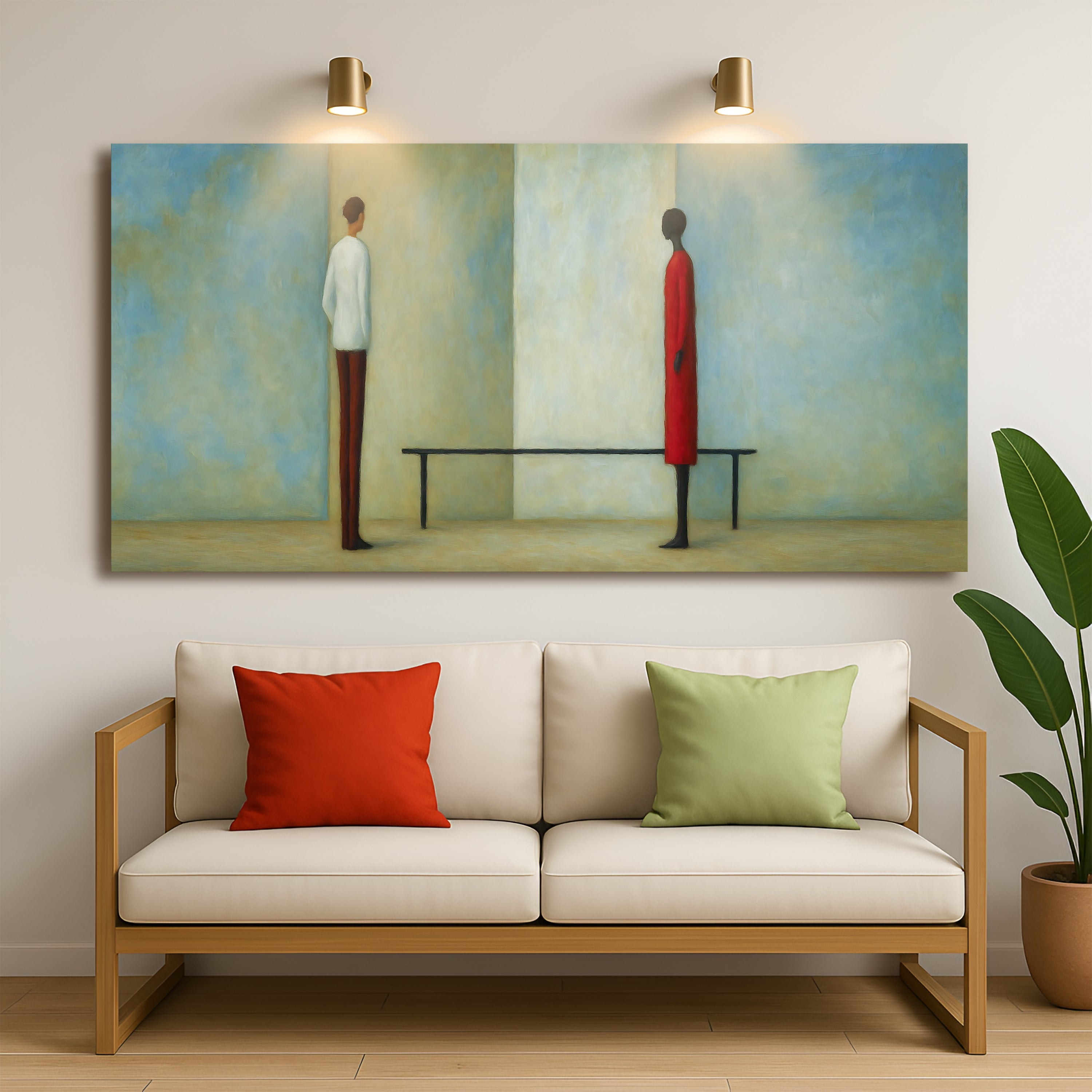 Confrontation Abstract Wall Art on sale at MyriadMart
