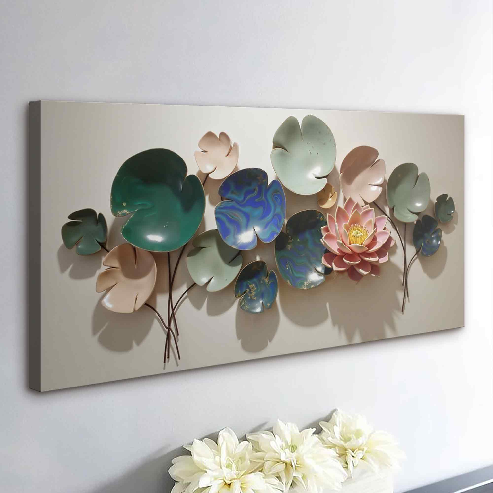 Lotus Leaf Abstract Wall Art VI on sale at MyriadMart