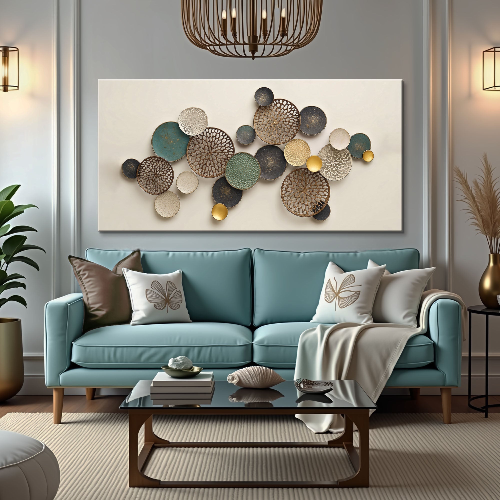 Lotus Leaf Abstract Wall Art II on sale at MyriadMart