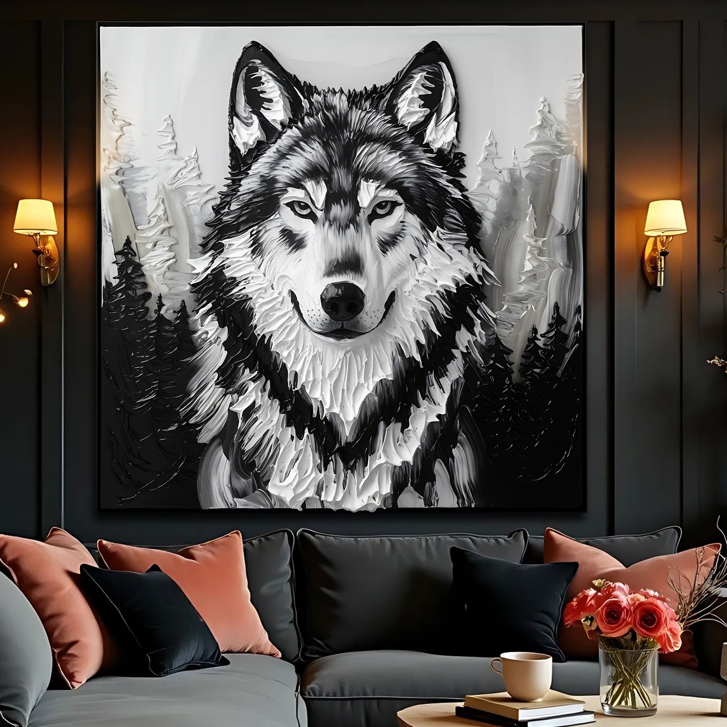 3D Wolf Wall Art IV on sale at MyriadMart