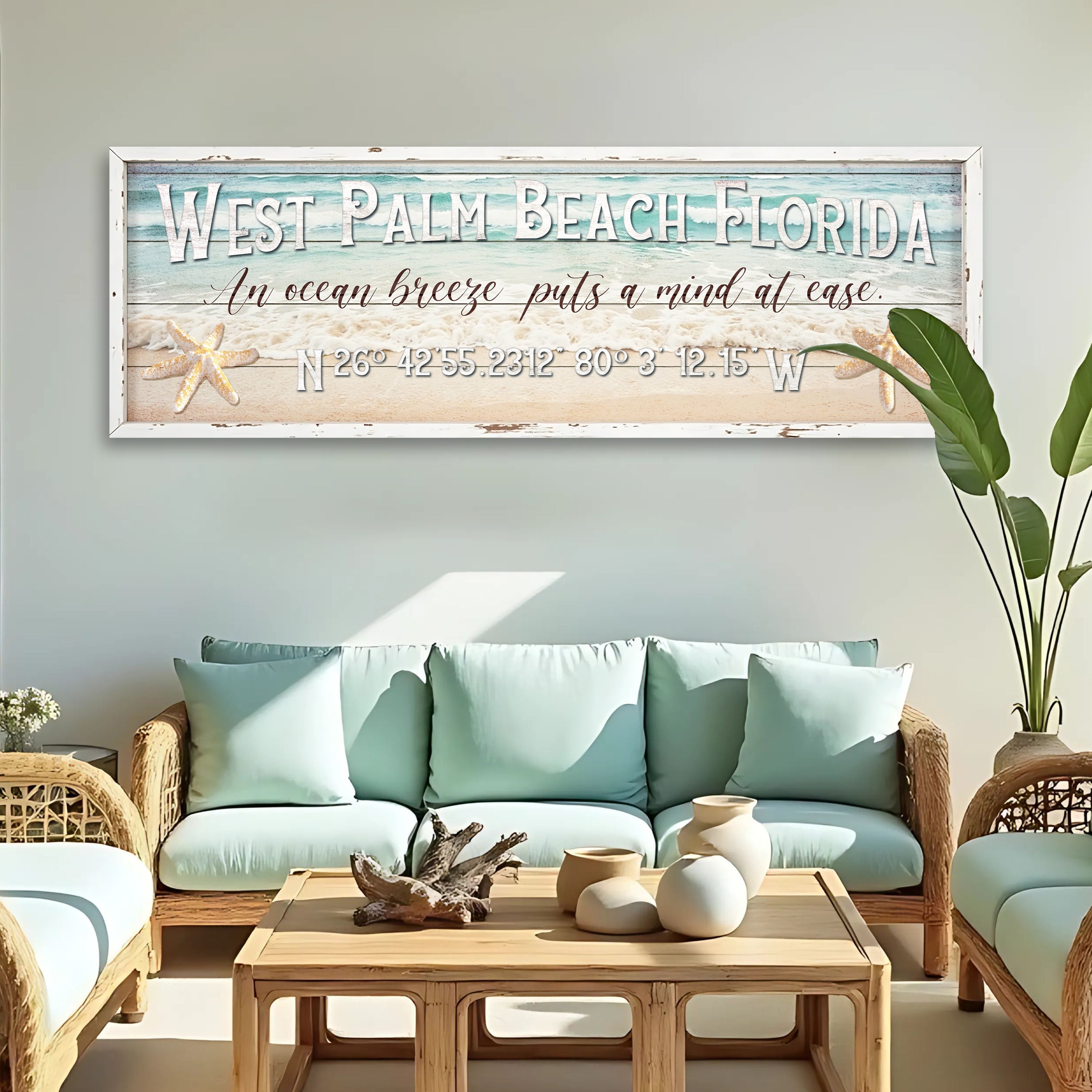 Personalized Beach House Coastal Sign on sale at MyriadMart