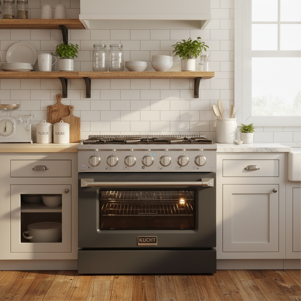 Kucht 36” Pro-Style Kitchen Dual Fuel Range - KDF362/LP-GR on sale at MyriadMart
