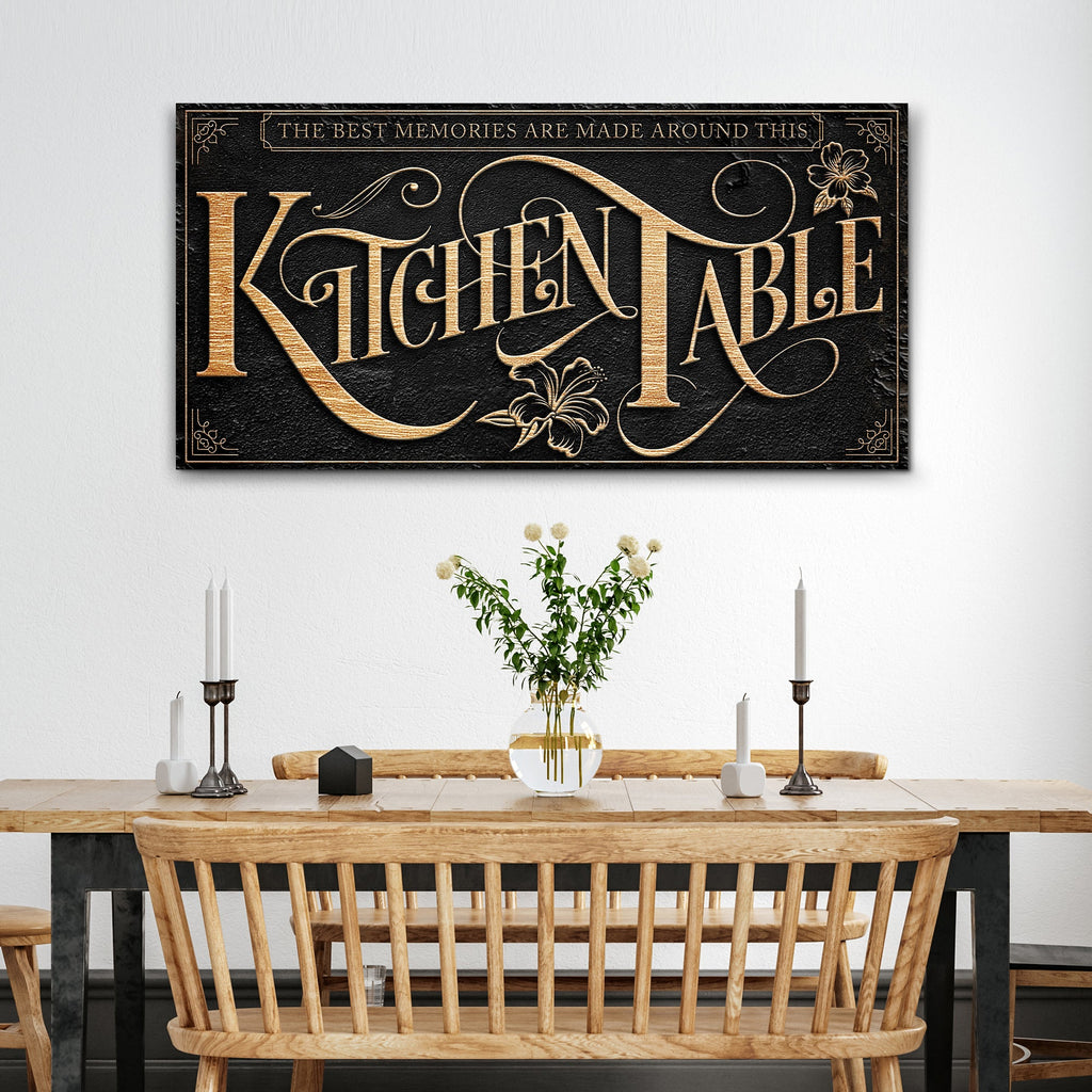 Amazon Table Sign Kitchen Table Sign