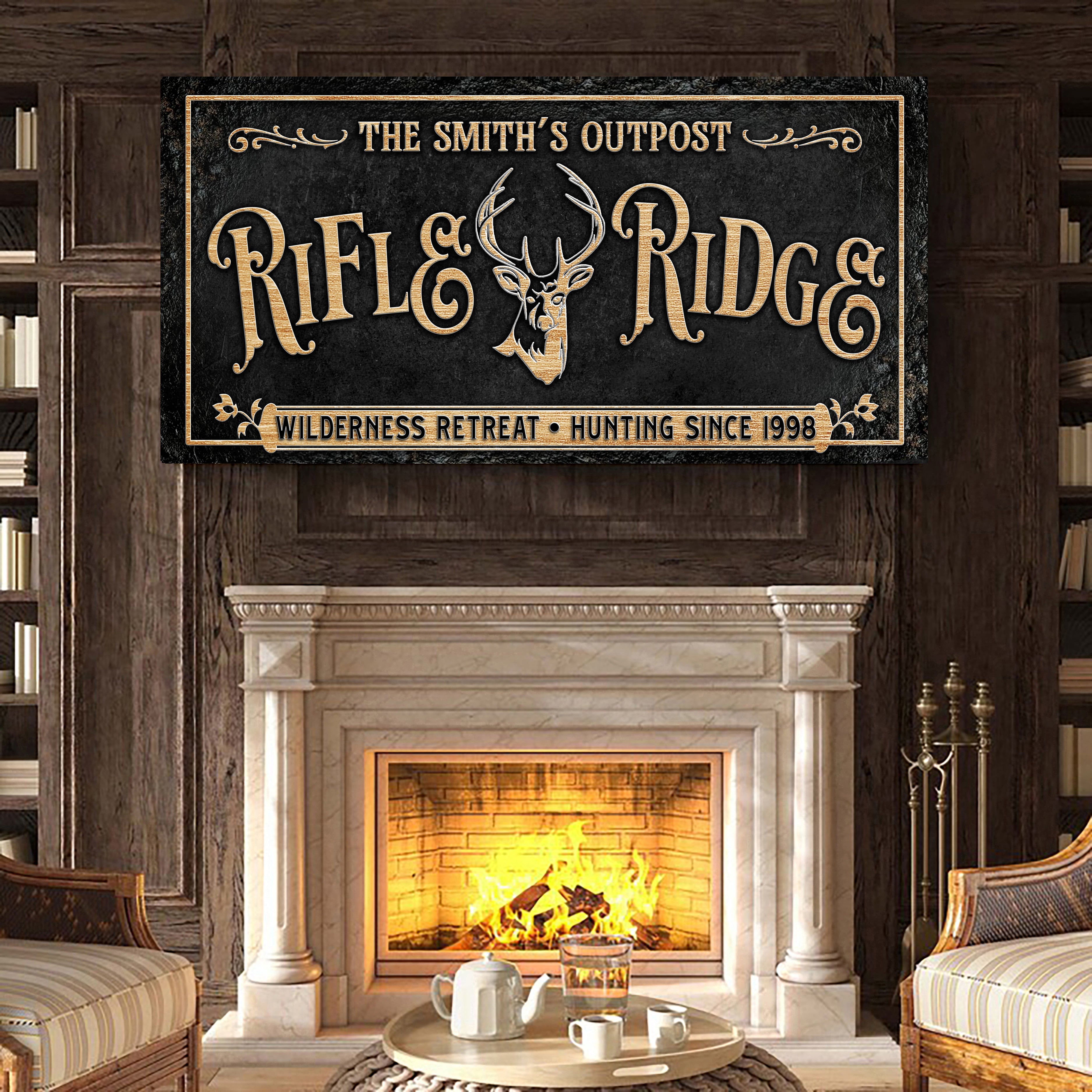 Personalized Rifle Ridge Family Sign on sale at MyriadMart