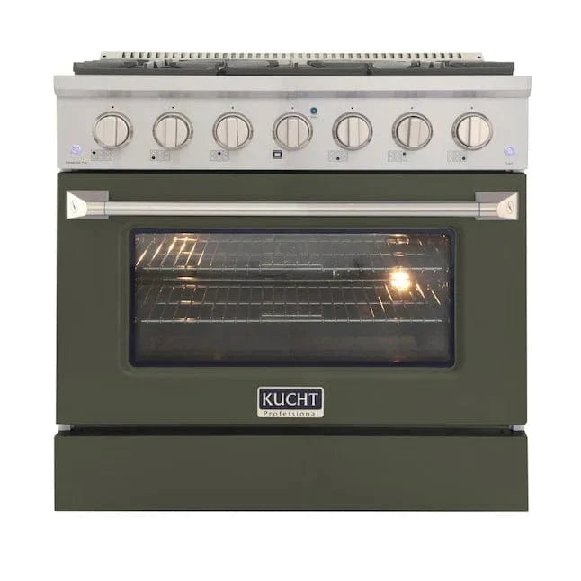 Kucht 36” Pro-Style Kitchen Dual Fuel Range - KDF362/LP-OG on sale at MyriadMart