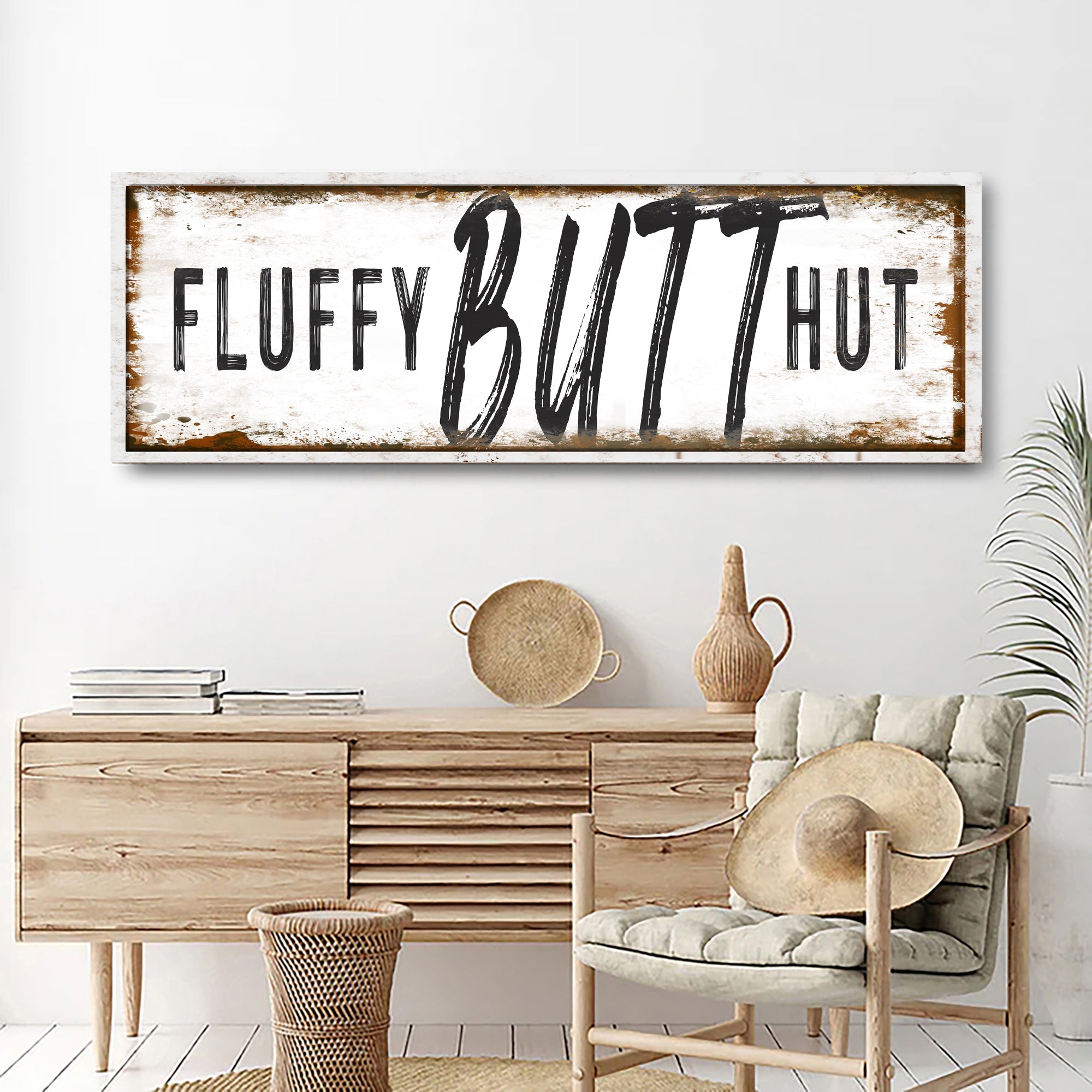 Fluffy Butt Hut Chicken Coop Sign on sale at MyriadMart