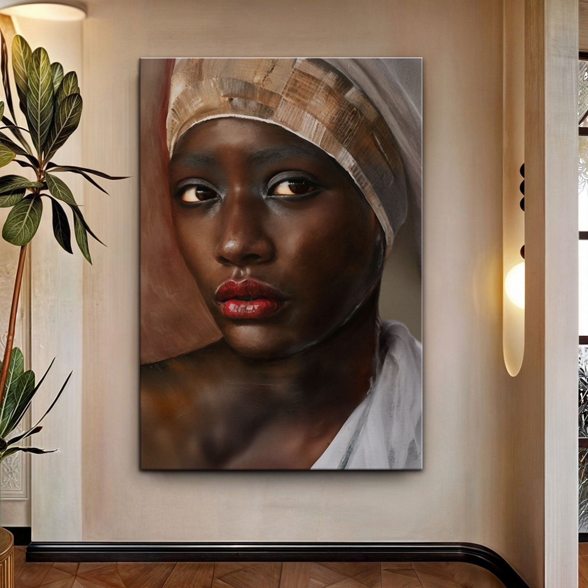 African Woman Painting Wall Art on sale at MyriadMart