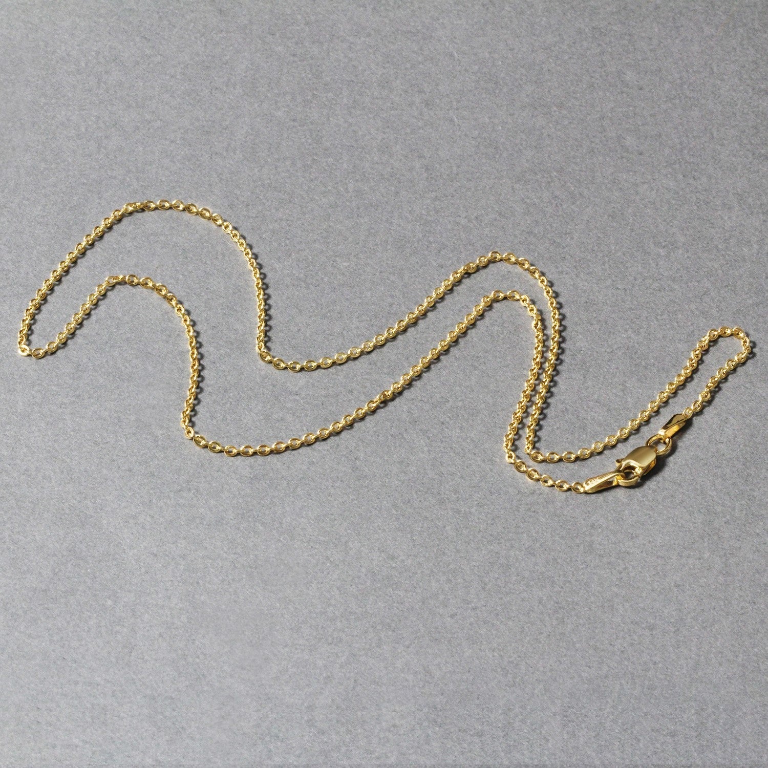 14k Yellow Gold Forsantina Lite Cable Link Chain 1.5mm on sale at MyriadMart