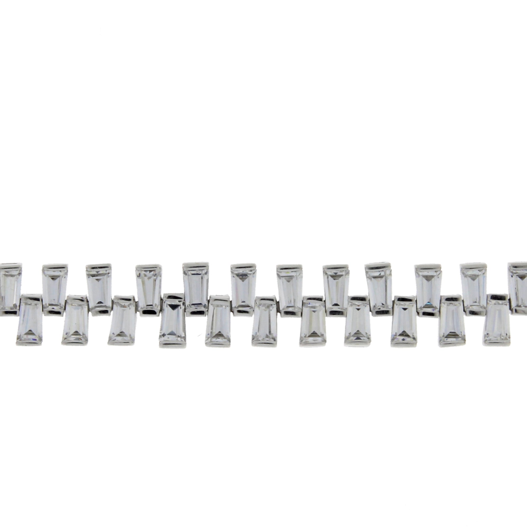 Cubic Zirconium Tennis Bracelet Sterling Silver on sale at MyriadMart