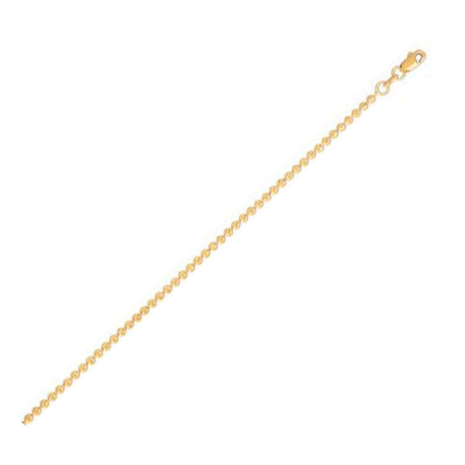 Moon Cut Bead Chain in 14k Yellow Gold 2.00 mm on sale at MyriadMart