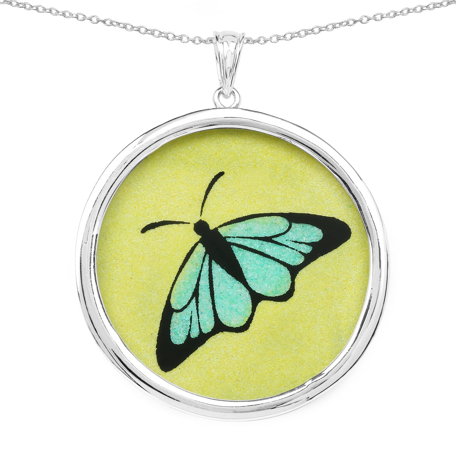 29.50 Carat Genuine Citrine .925 Sterling Silver Pendant on sale at MyriadMart