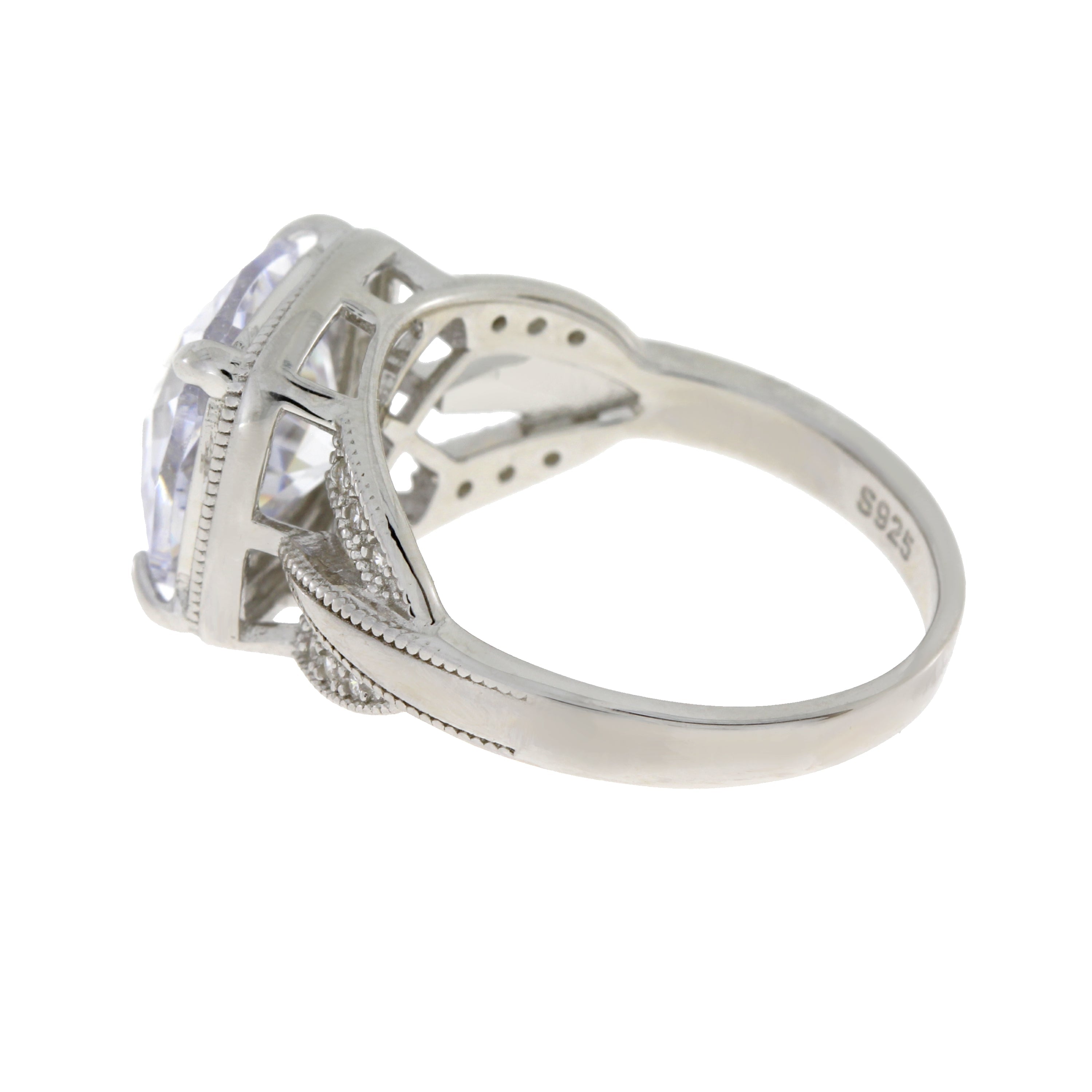 Cubic Zirconium Ring Sterling Silver on sale at MyriadMart