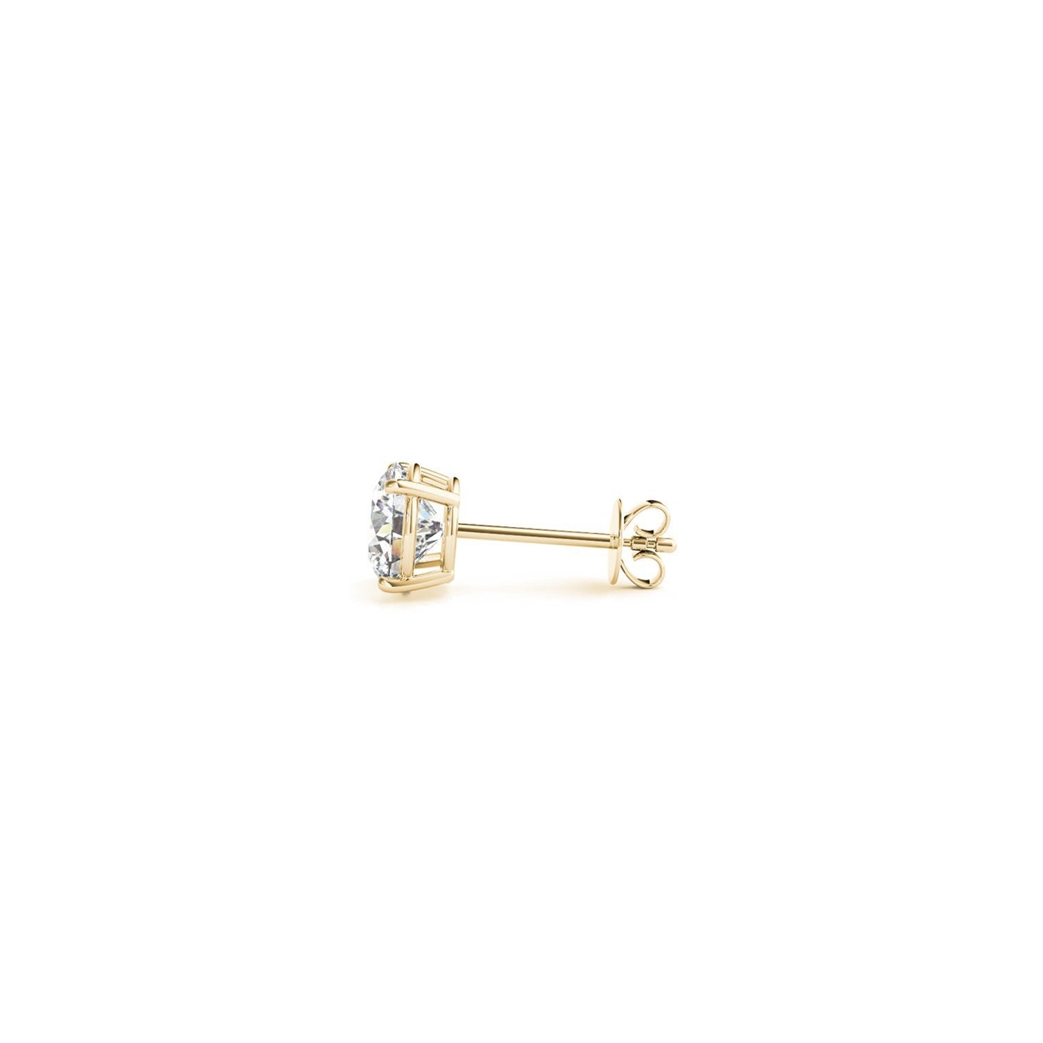 1 cttw Certified IGI Lab Grown Round Diamond Stud Earrings 14k Yellow Gold G/VS2 on sale at MyriadMart